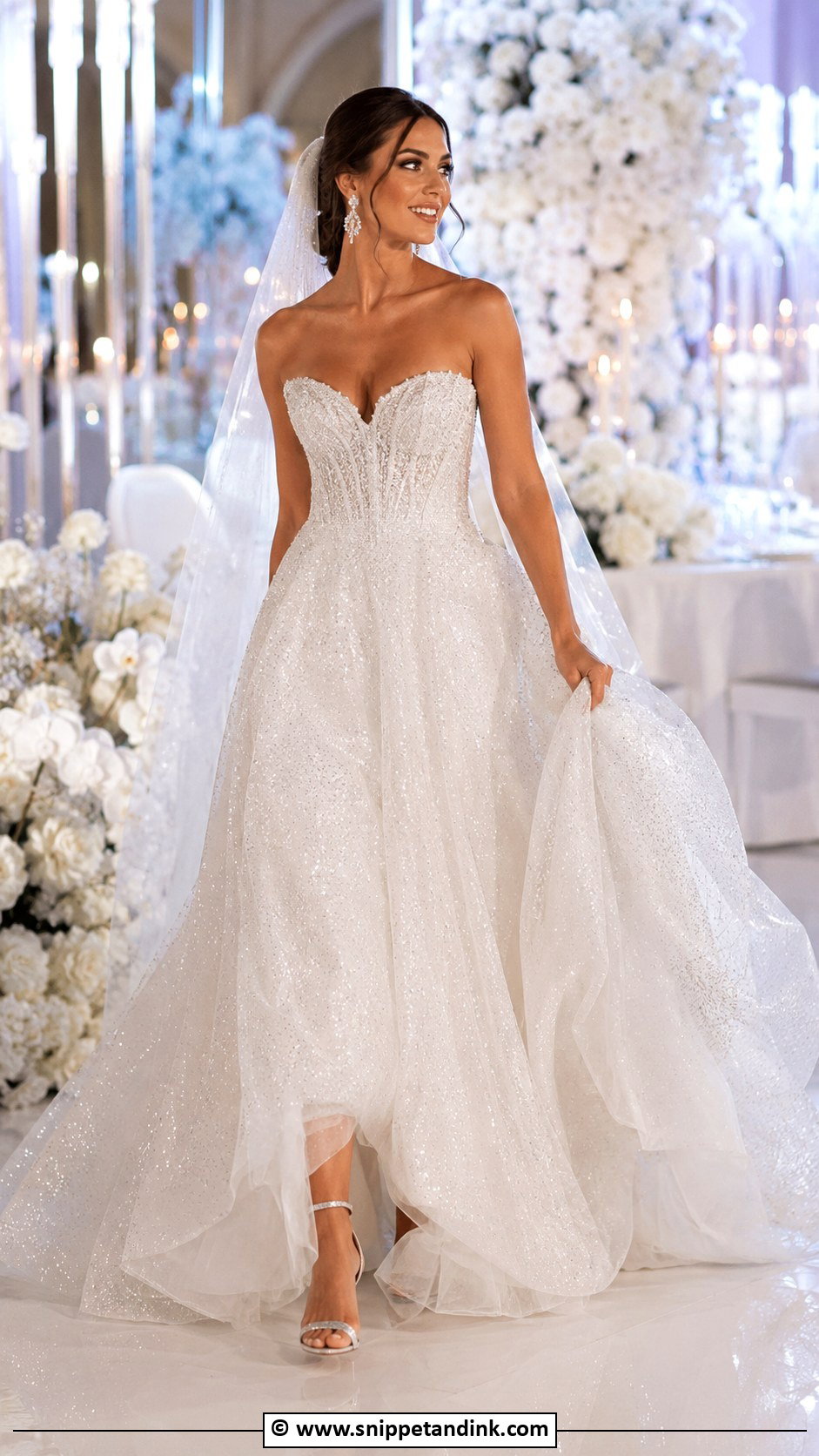 Sparkle Tulle Wedding Dress - Snippet and Ink - 30 Fairy Tale Wedding Dress Ideas