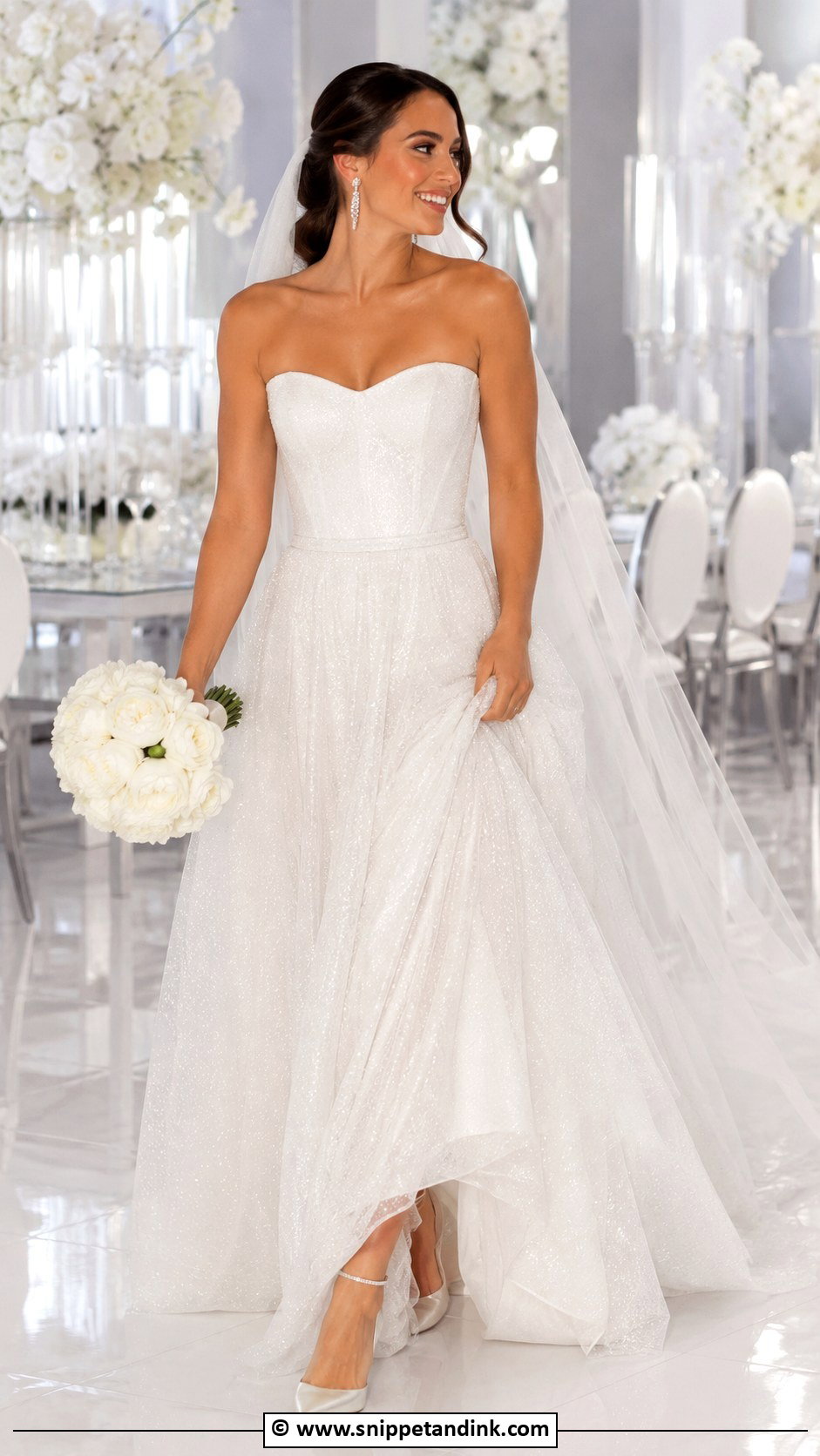 Sparkle Tulle Wedding Dress - Snippet and Ink - 30 Tulle Wedding Dress Ideas