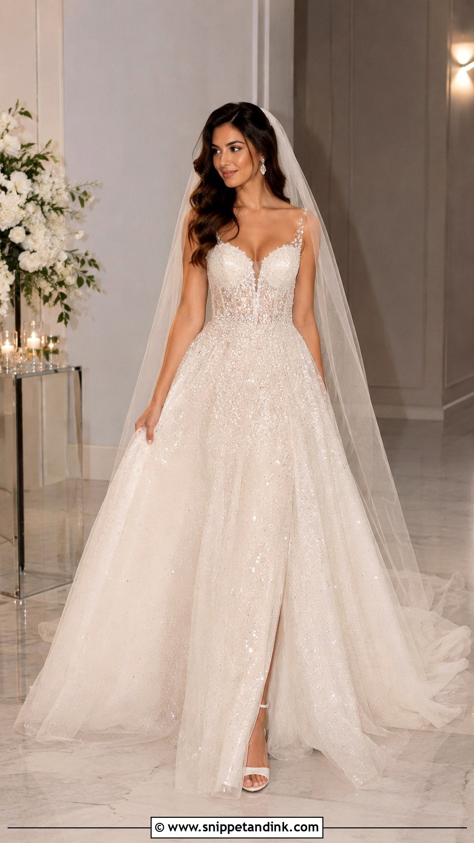 Sparkle Wedding Dress - Snippet and Ink - 30 Whimsy Wedding Dress Ideas