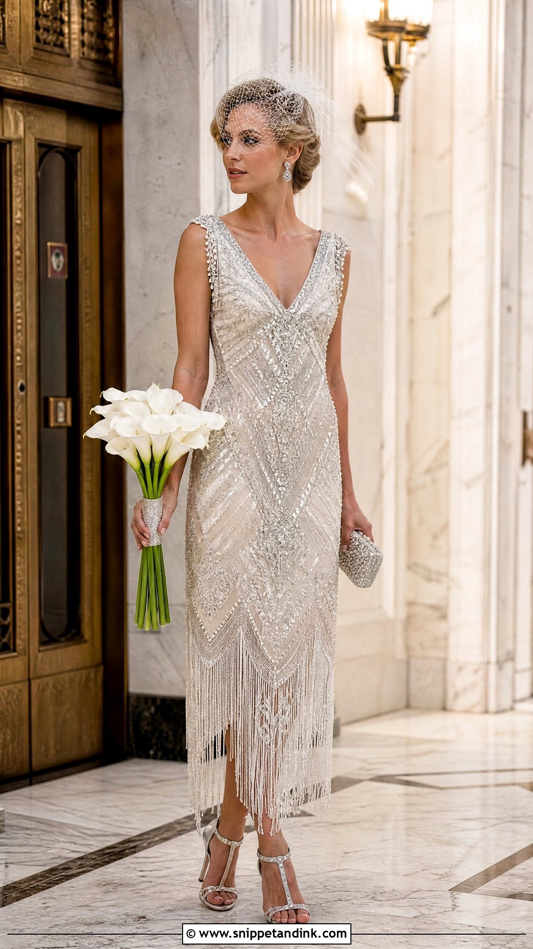 Sparkling Art Deco Wedding Dress - Snippet and Ink - 25 Sparkling Wedding Dress Ideas
