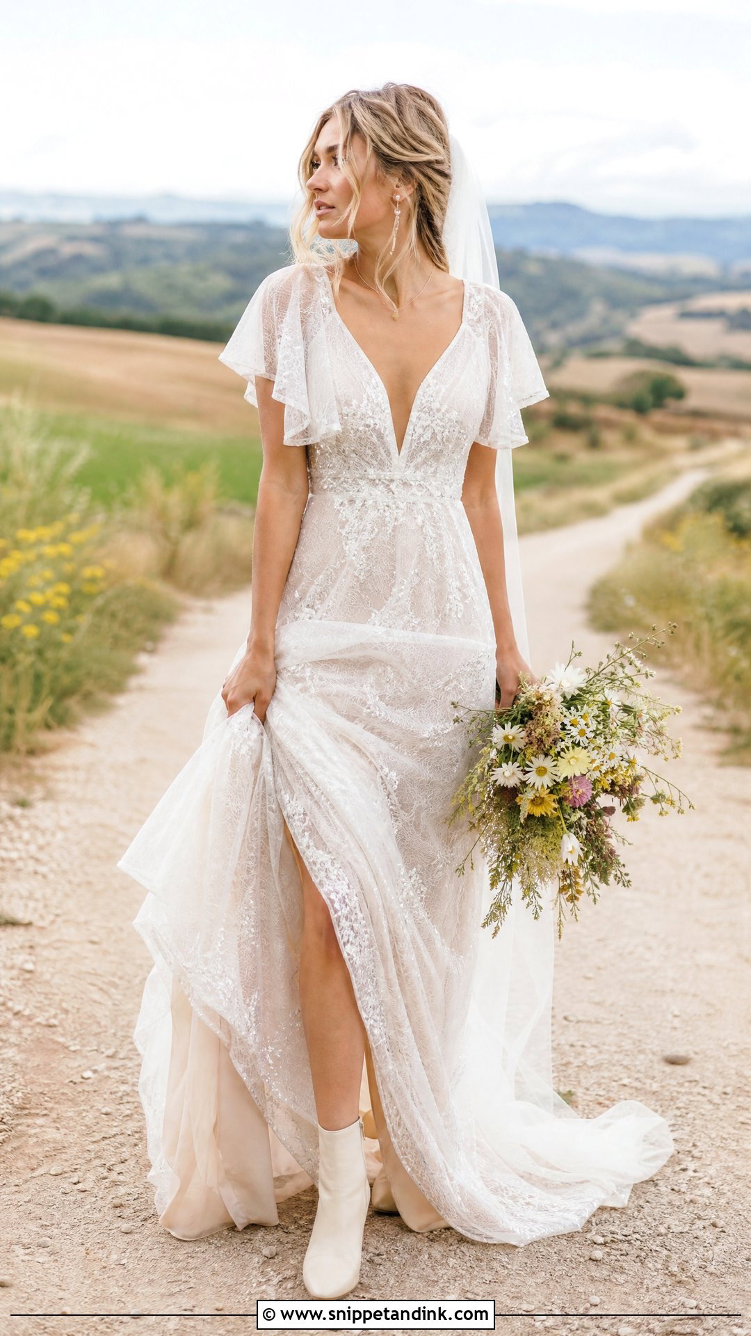 Sparkling Boho Wedding Dress - Snippet and Ink - 25 Sparkling Wedding Dress Ideas