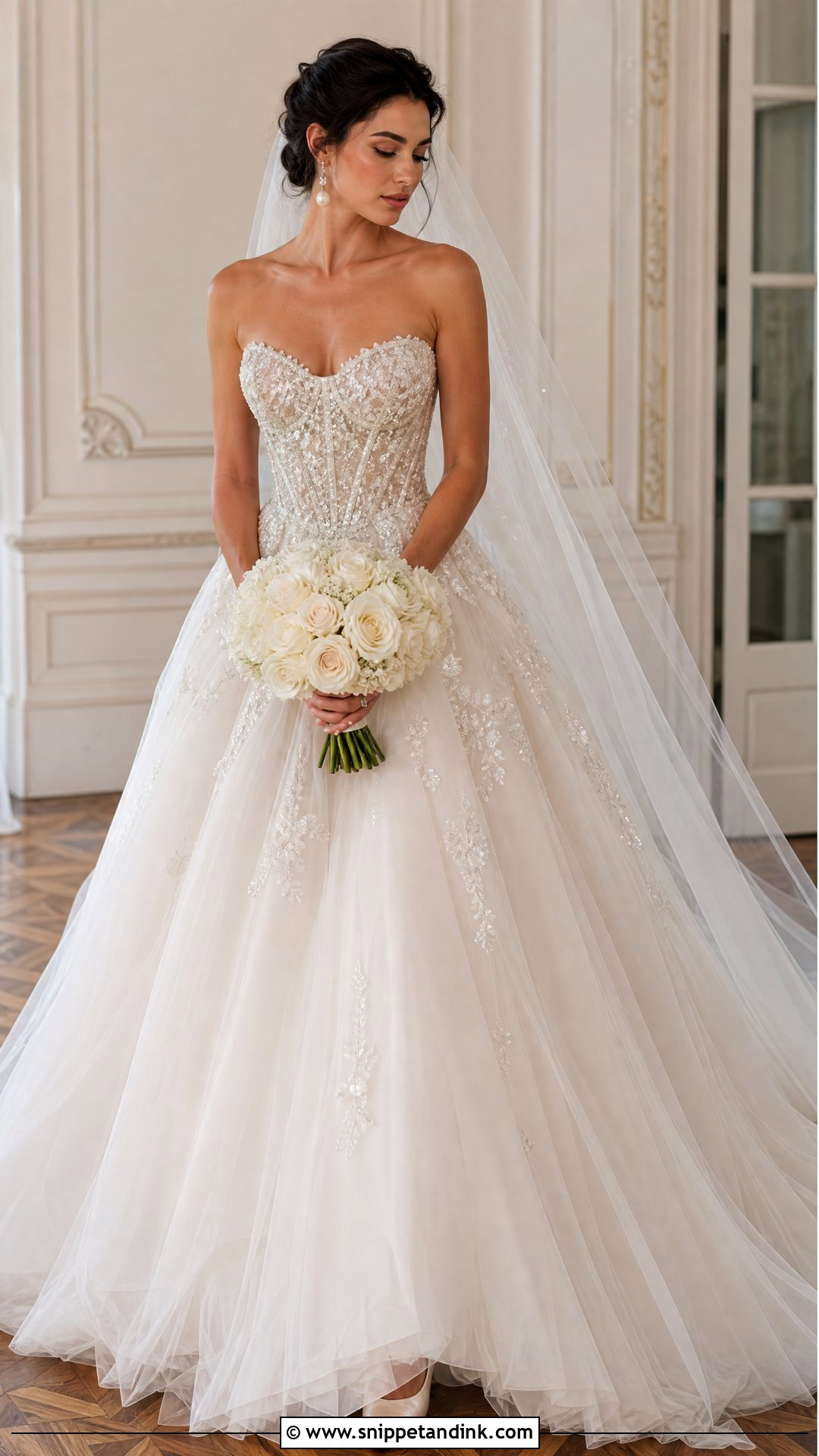 Sparkling Corset Wedding Dress - Snippet and Ink - 25 Sparkling Wedding Dress Ideas