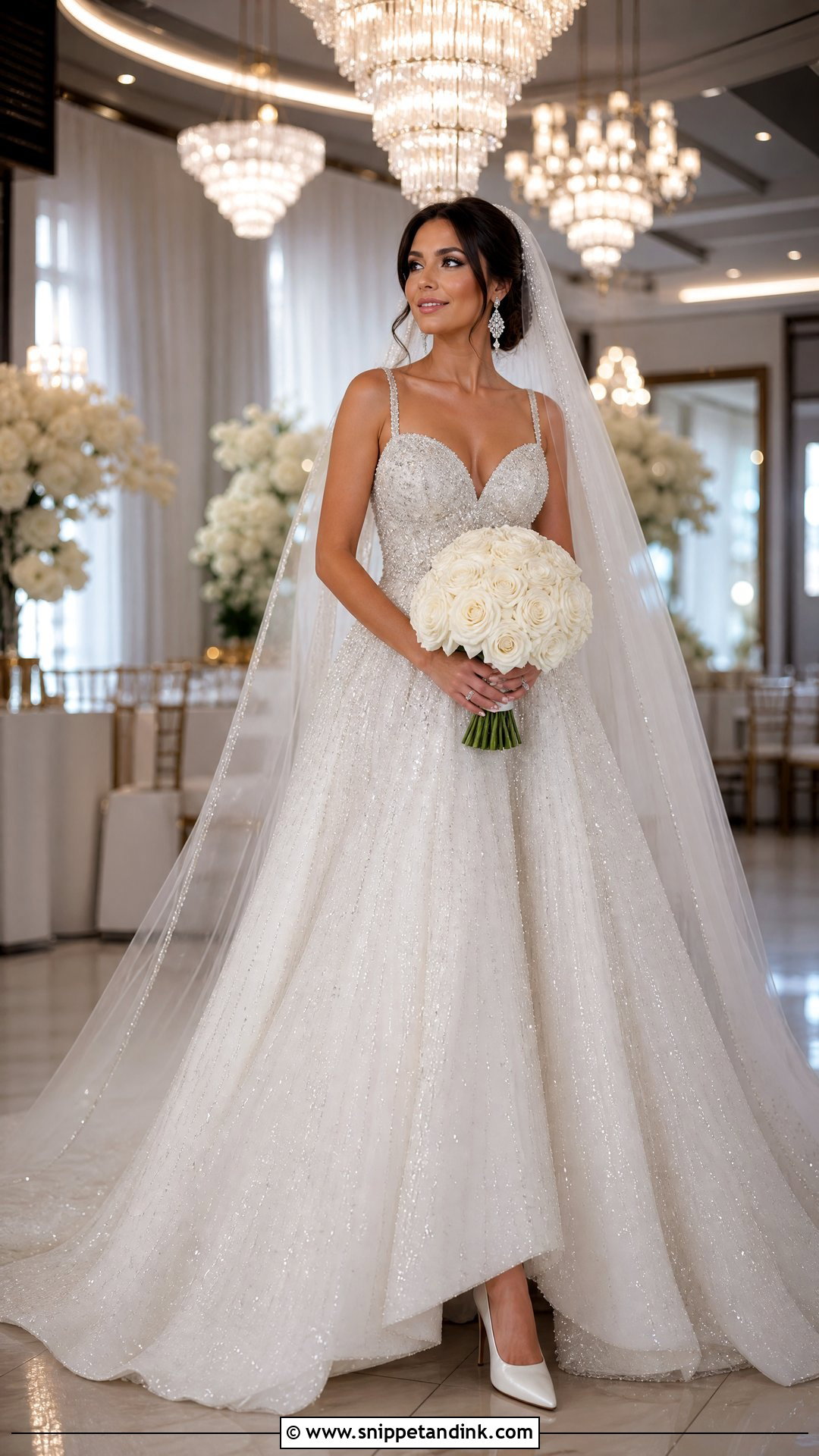 Sparkling Crystal Wedding Dress - Snippet and Ink - 25 Sparkling Wedding Dress Ideas