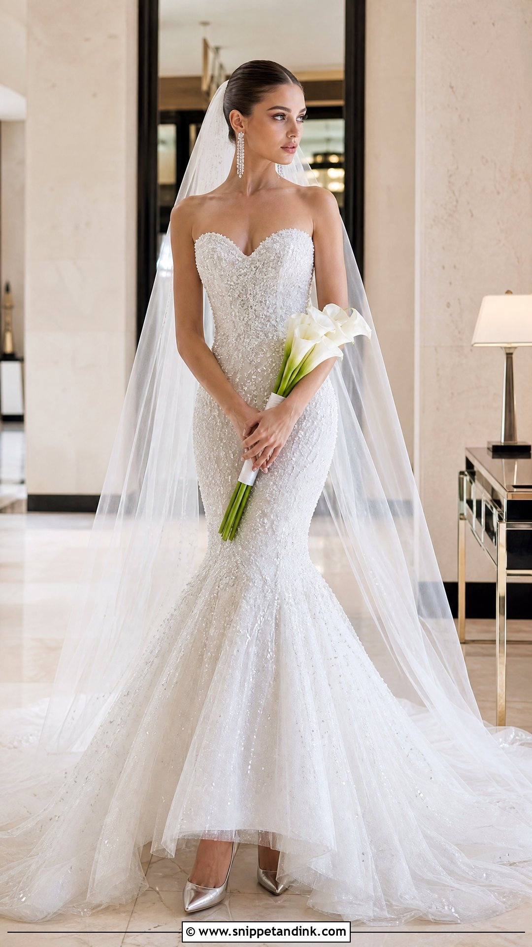Sparkling Mermaid Wedding Dress - Snippet and Ink - 25 Sparkling Wedding Dress Ideas