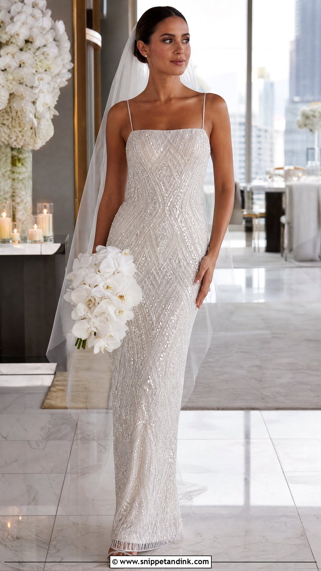 Sparkling Sequin Wedding Dress - Snippet and Ink - 25 Sparkling Wedding Dress Ideas