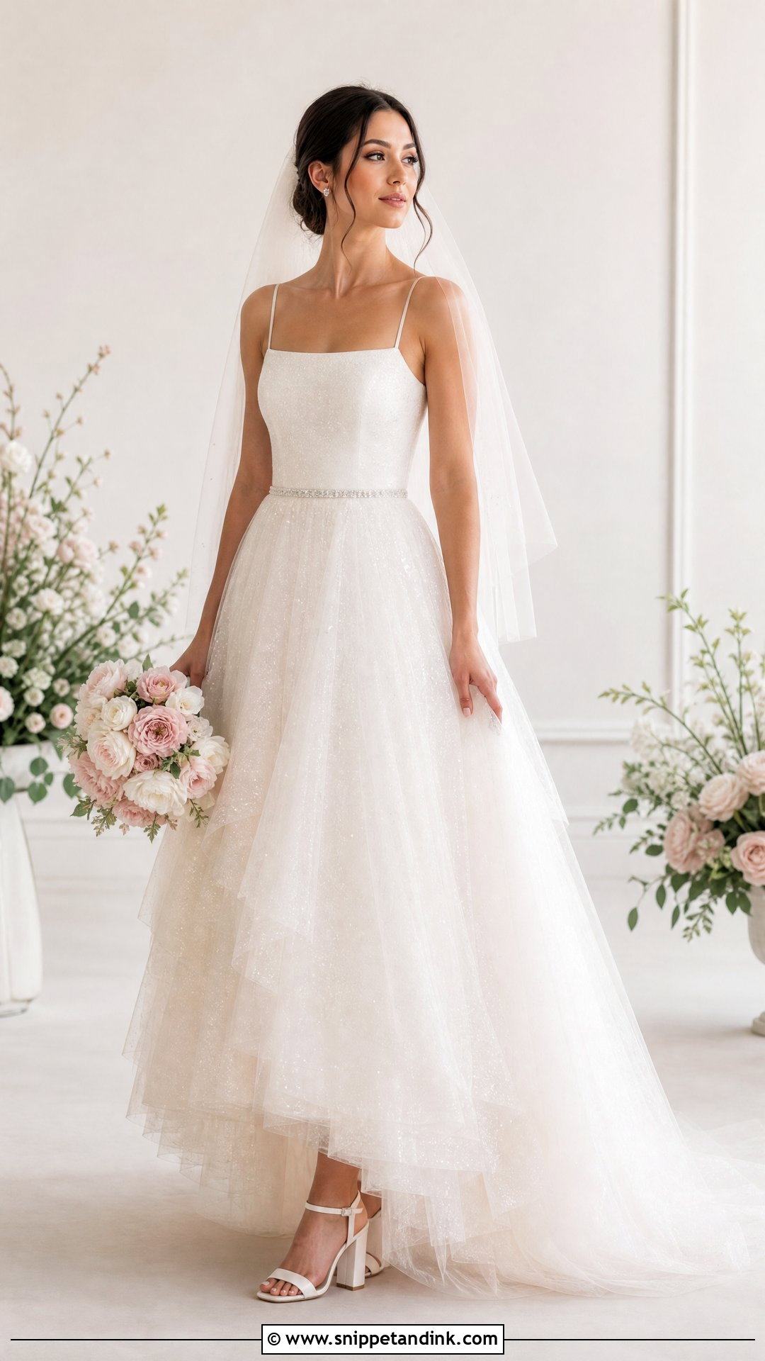 Sparkling Tulle Wedding Dress - Snippet and Ink - 25 Sparkling Wedding Dress Ideas