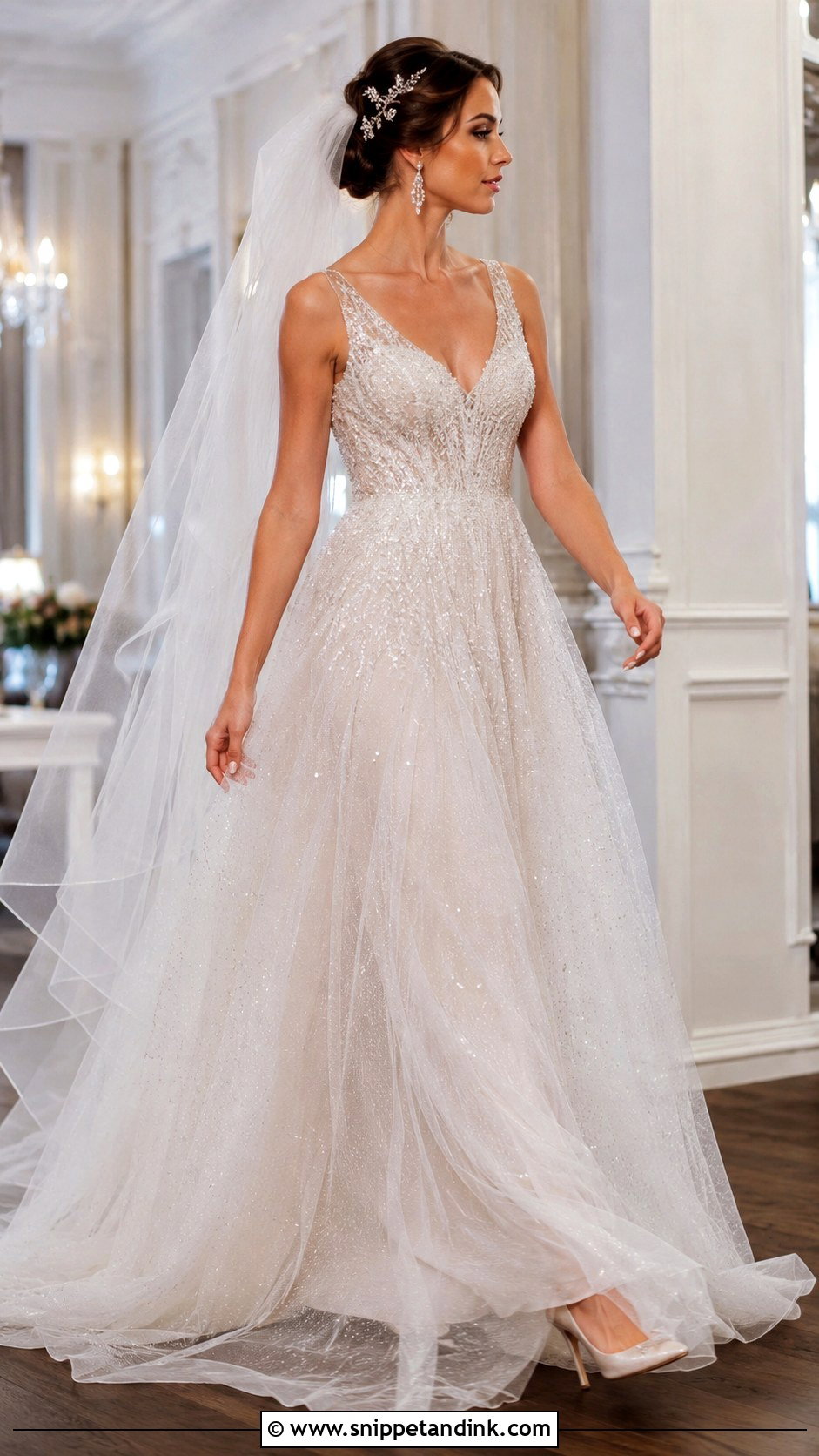 Sparkling Tulle Wedding Dress - Snippet and Ink - 20 Fairy Tail Wedding Dress Ideas