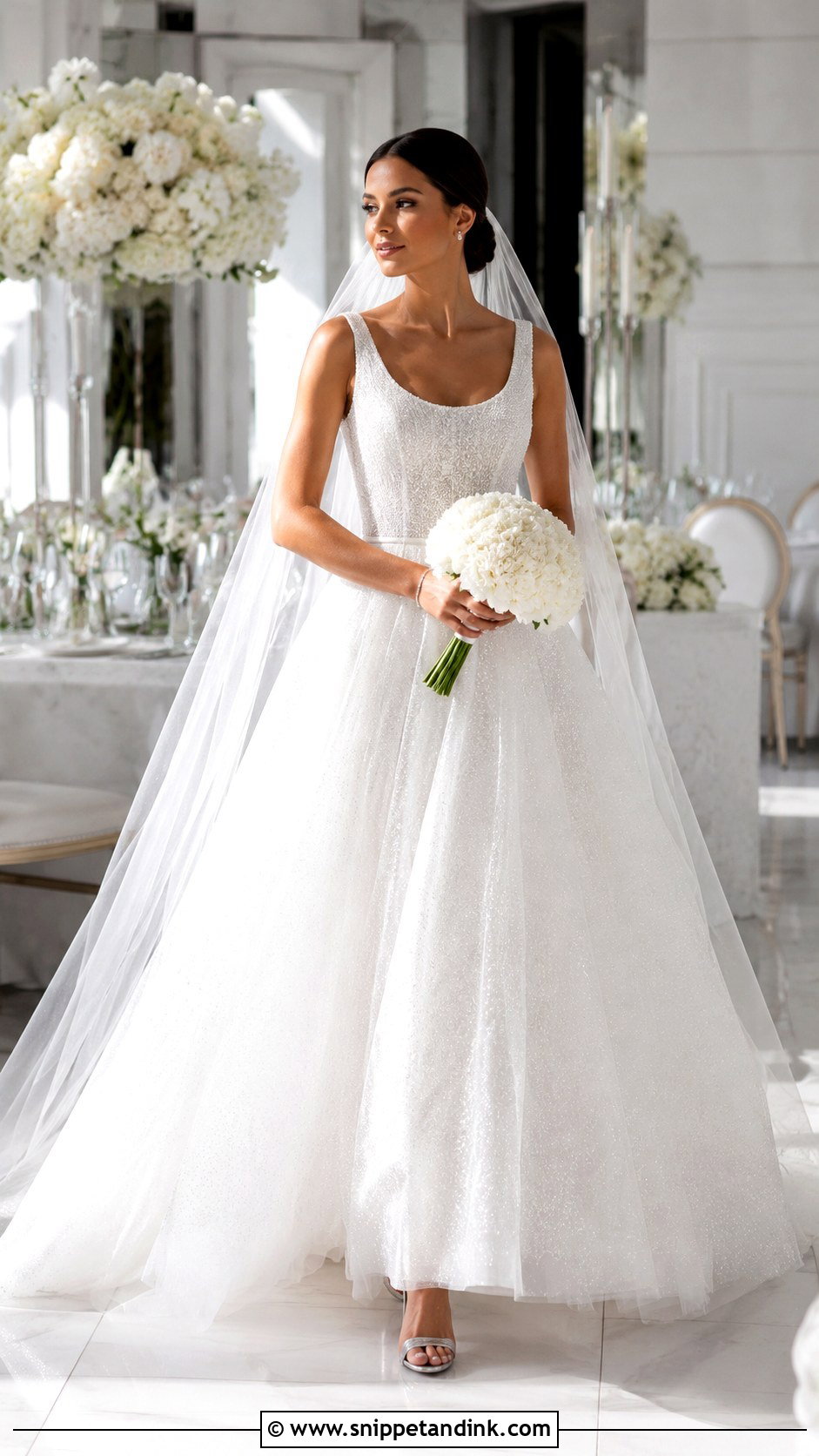 Sparkling Tulle Wedding Gown - Snippet and Ink - 20 Big Wedding Gown Ideas