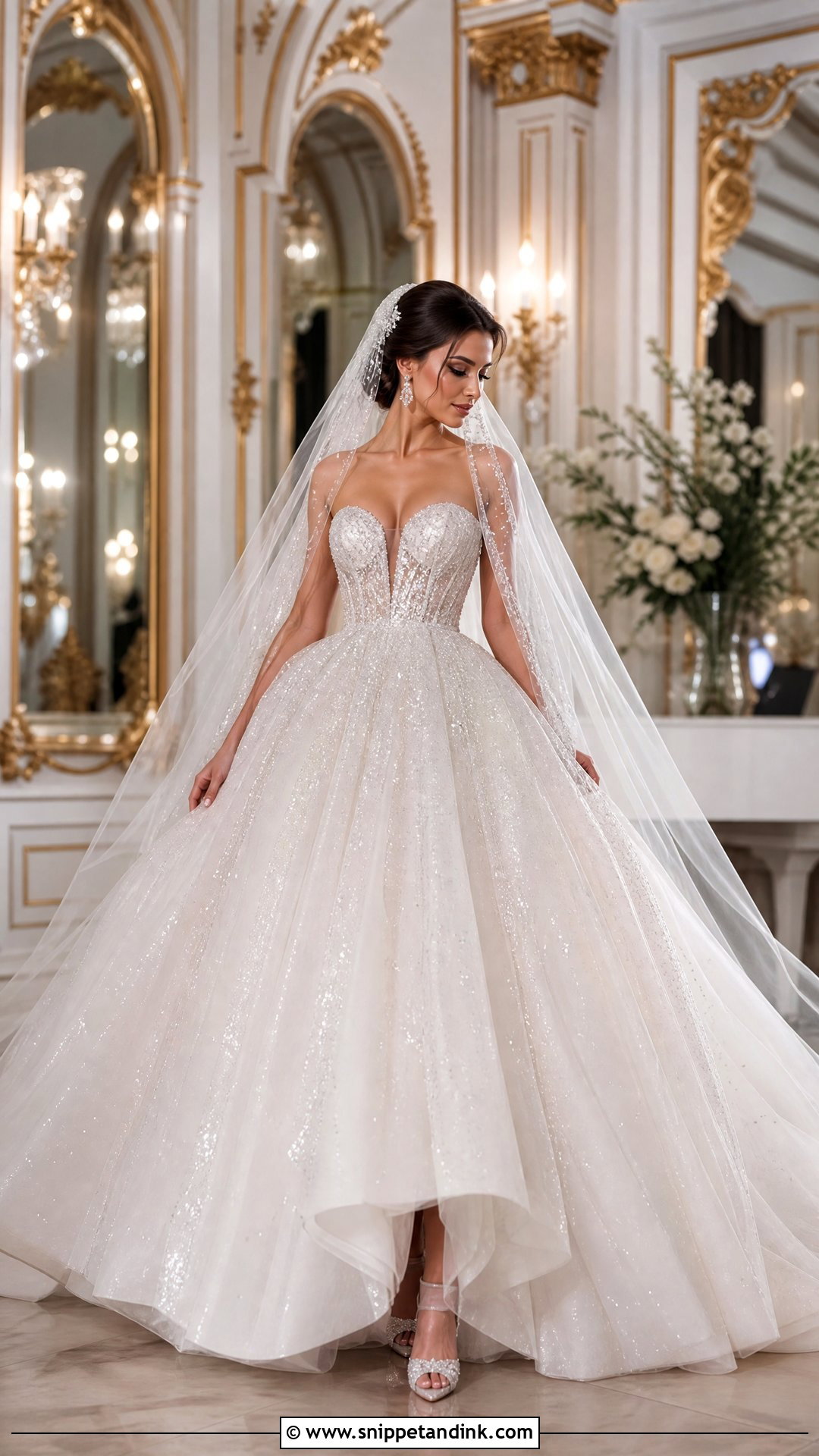 Sparkly Ball Gown Wedding Dress - Snippet and Ink - 25 Wedding Dresses Sparkly