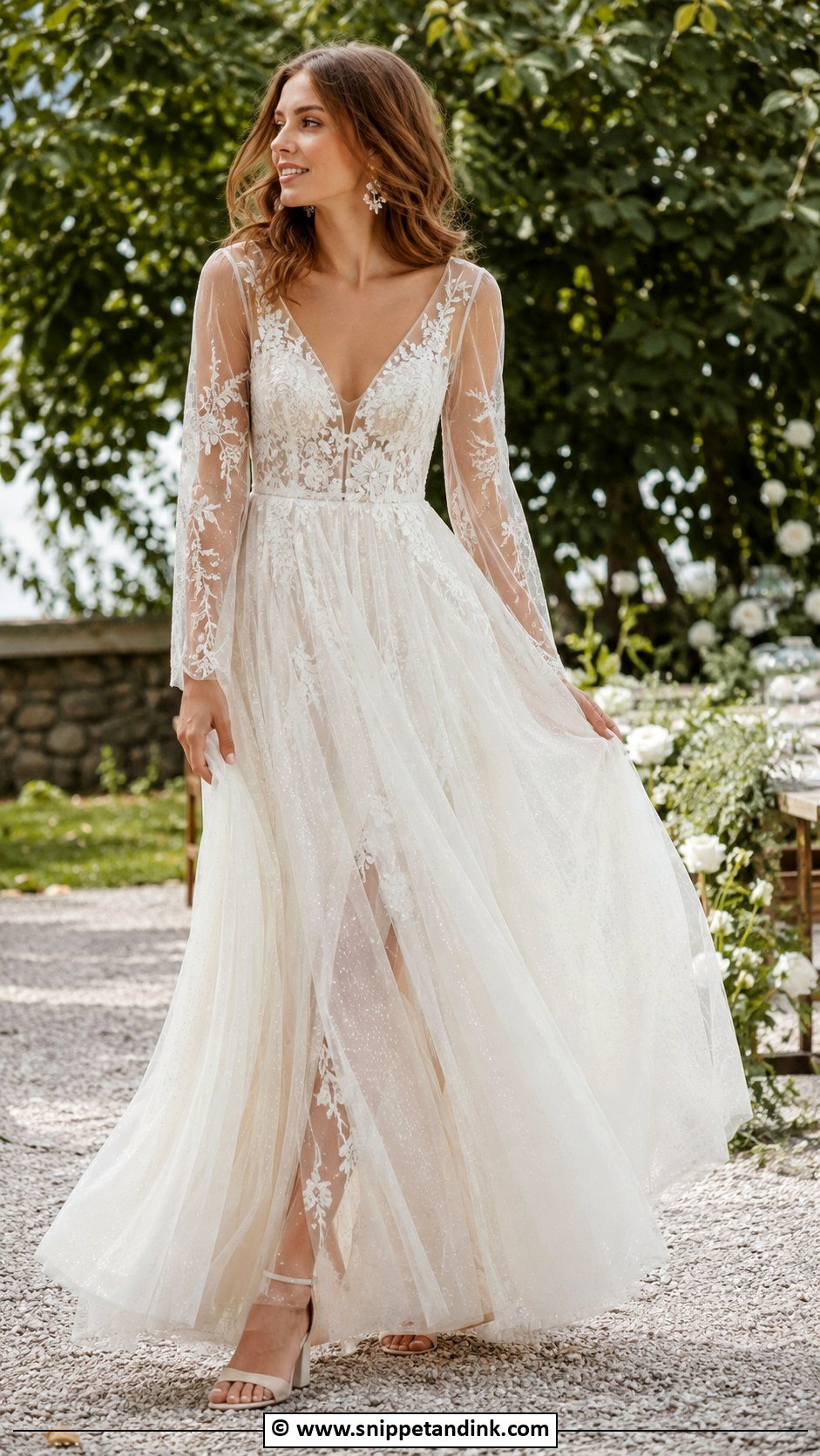 Sparkly Boho Wedding Dress - Snippet and Ink - 30 Sparkly Wedding Dress Ideas