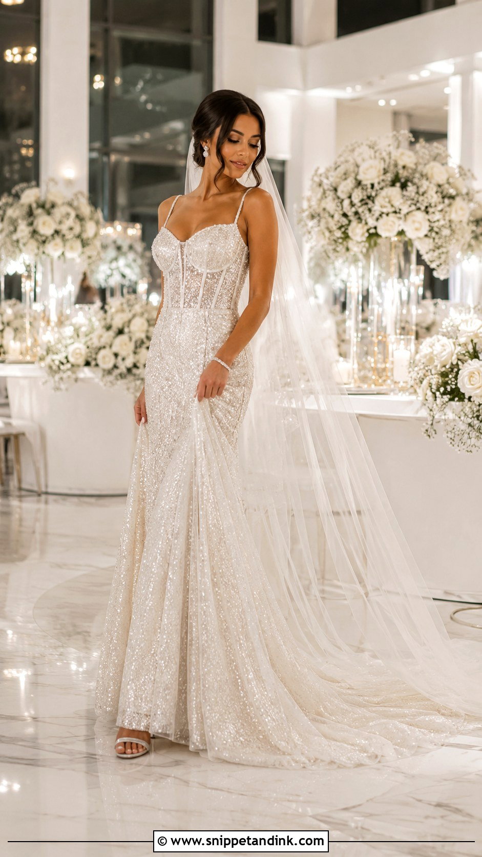 Sparkly Mesh Wedding Dress - Snippet and Ink - 20 Mesh Wedding Dress Ideas