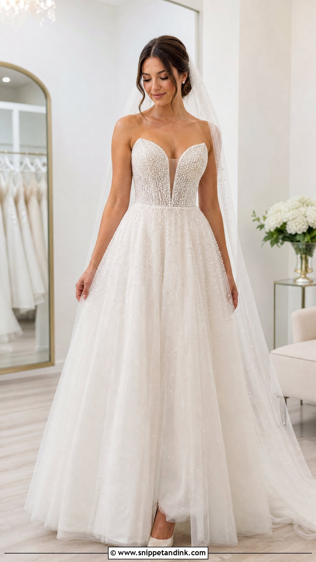 Sparkly Pearl Wedding Dress - Snippet and Ink - 25 Wedding Dresses Sparkly