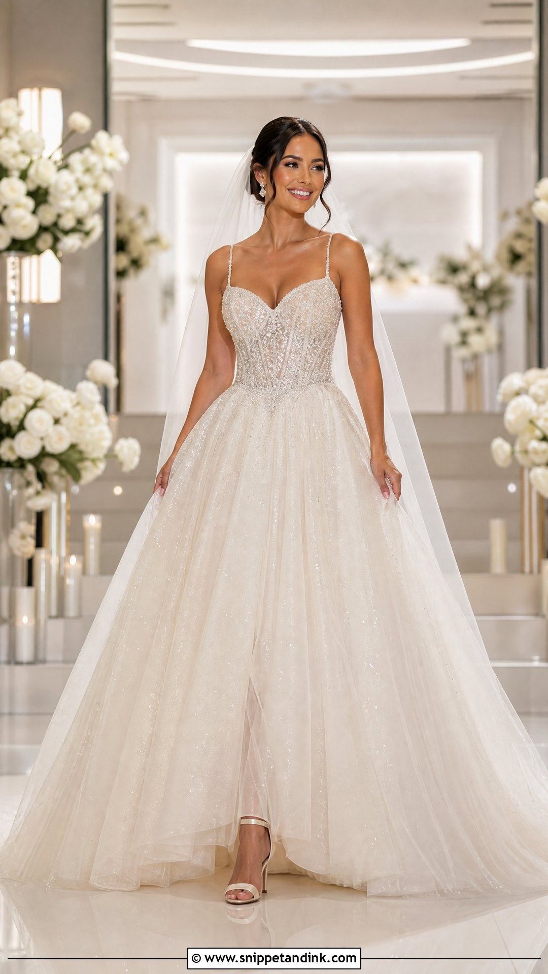 Sparkly Poofy Wedding Dress - Snippet and Ink - 25 Poofy Wedding Dresses