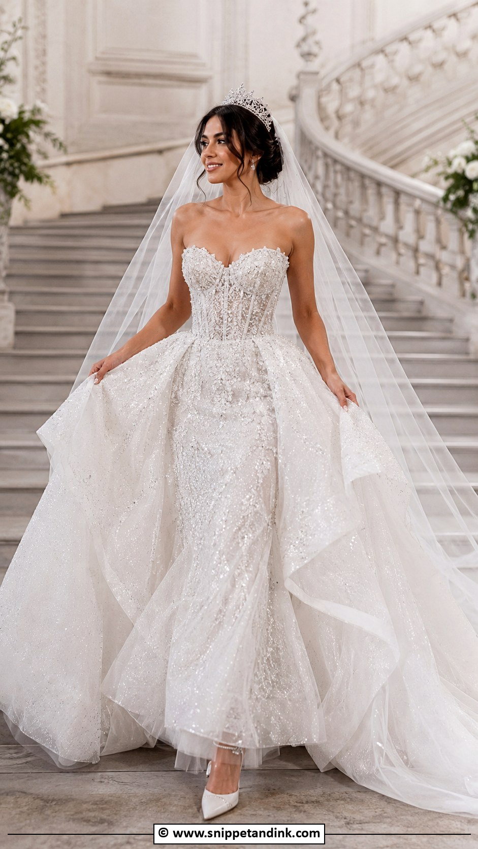 Sparkly Princess Wedding Dress - Snippet and Ink - 30 Sparkly Wedding Dress Ideas