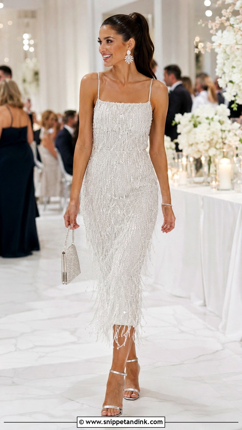 Sparkly Reception Second Wedding Dress - Snippet and Ink - 20 2nd Wedding Dresses