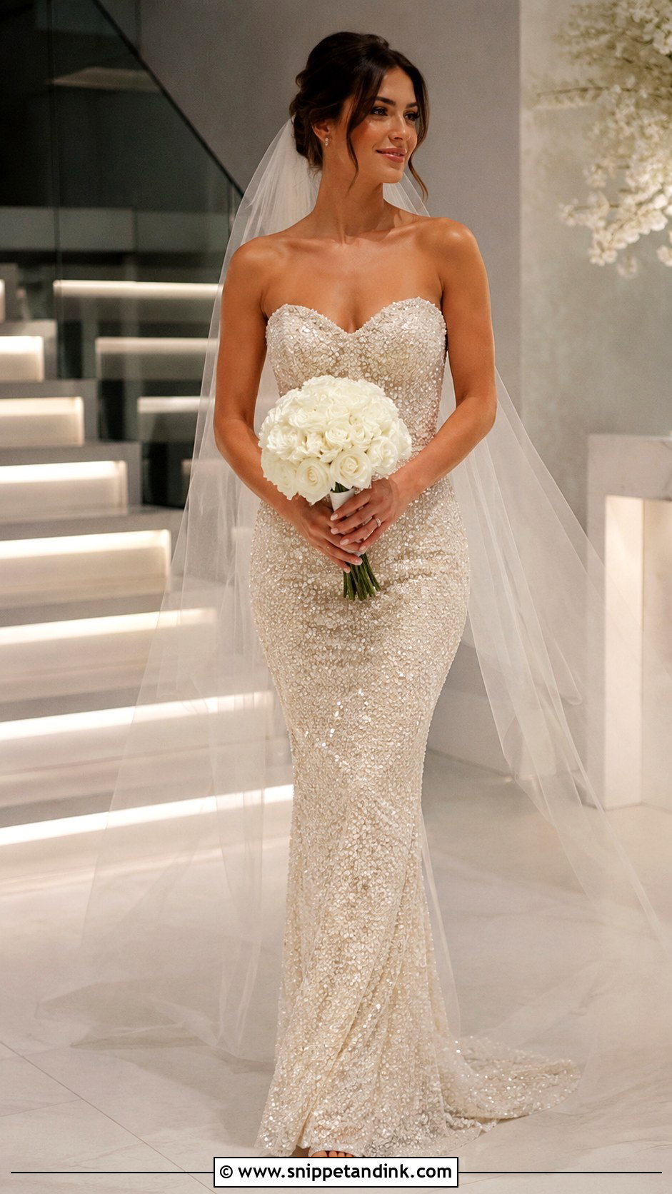 Sparkly Sequin Wedding Dress - Snippet and Ink - 20 Extra Wedding Dresses