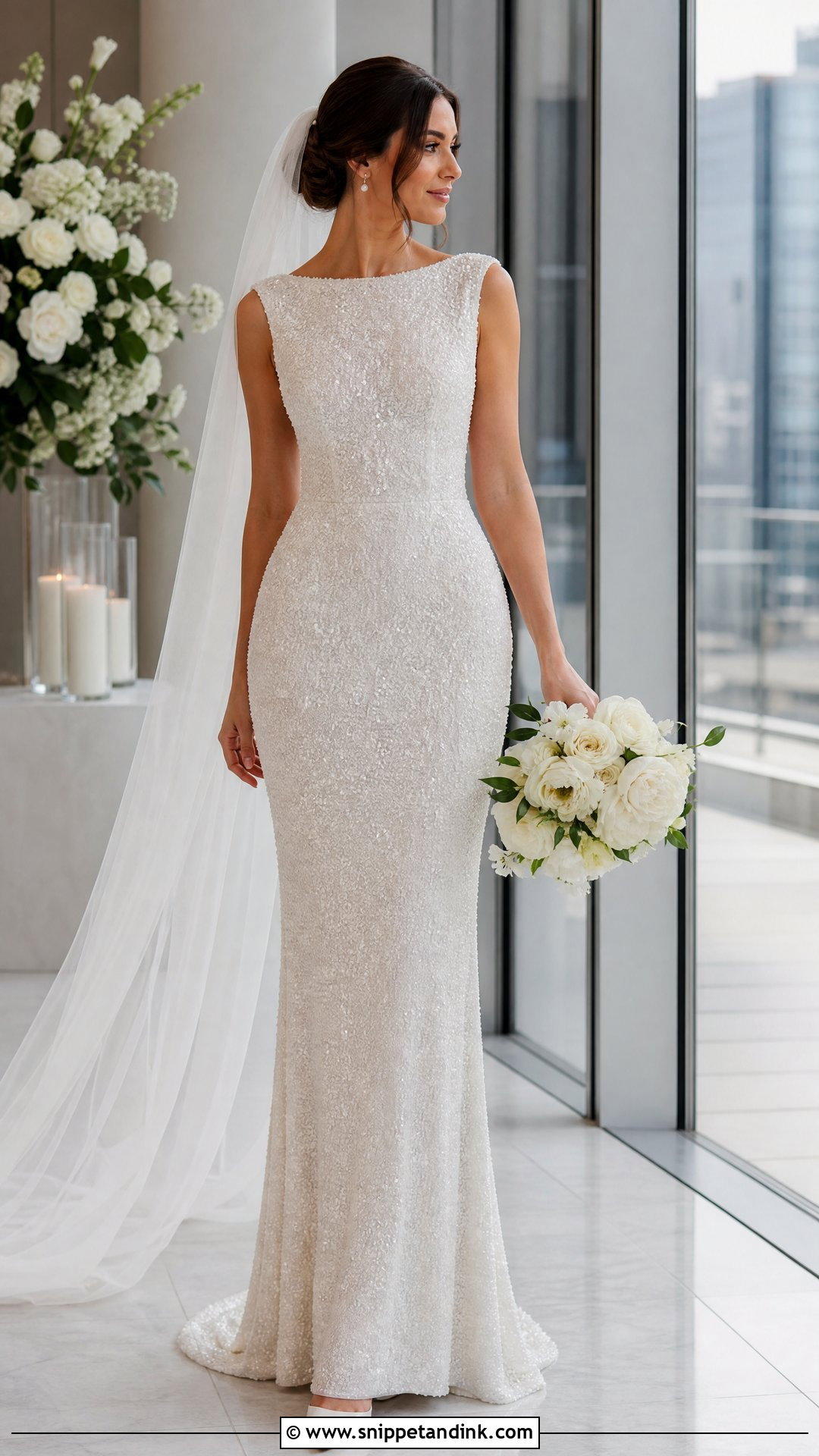 Sparkly Sheath Wedding Dress - Snippet and Ink - 25 Wedding Dresses Sparkly