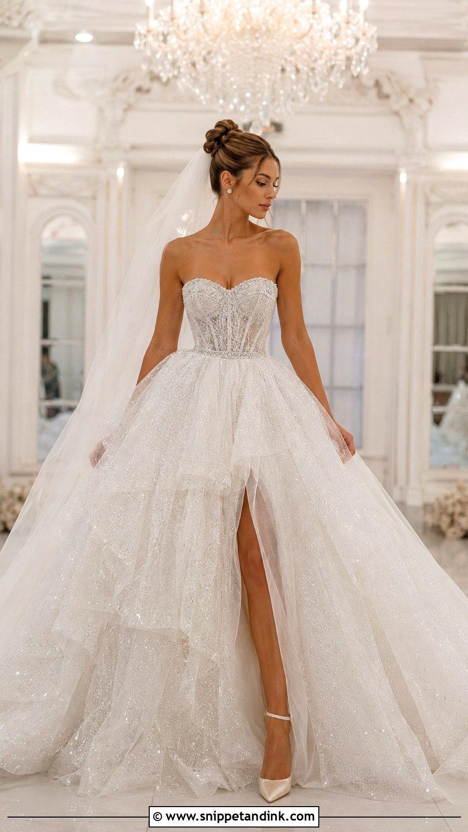 Sparkly Tulle Ball Gown Wedding Dress - Snippet and Ink - 20 Big Wedding Dresses Ball Gown Princesses