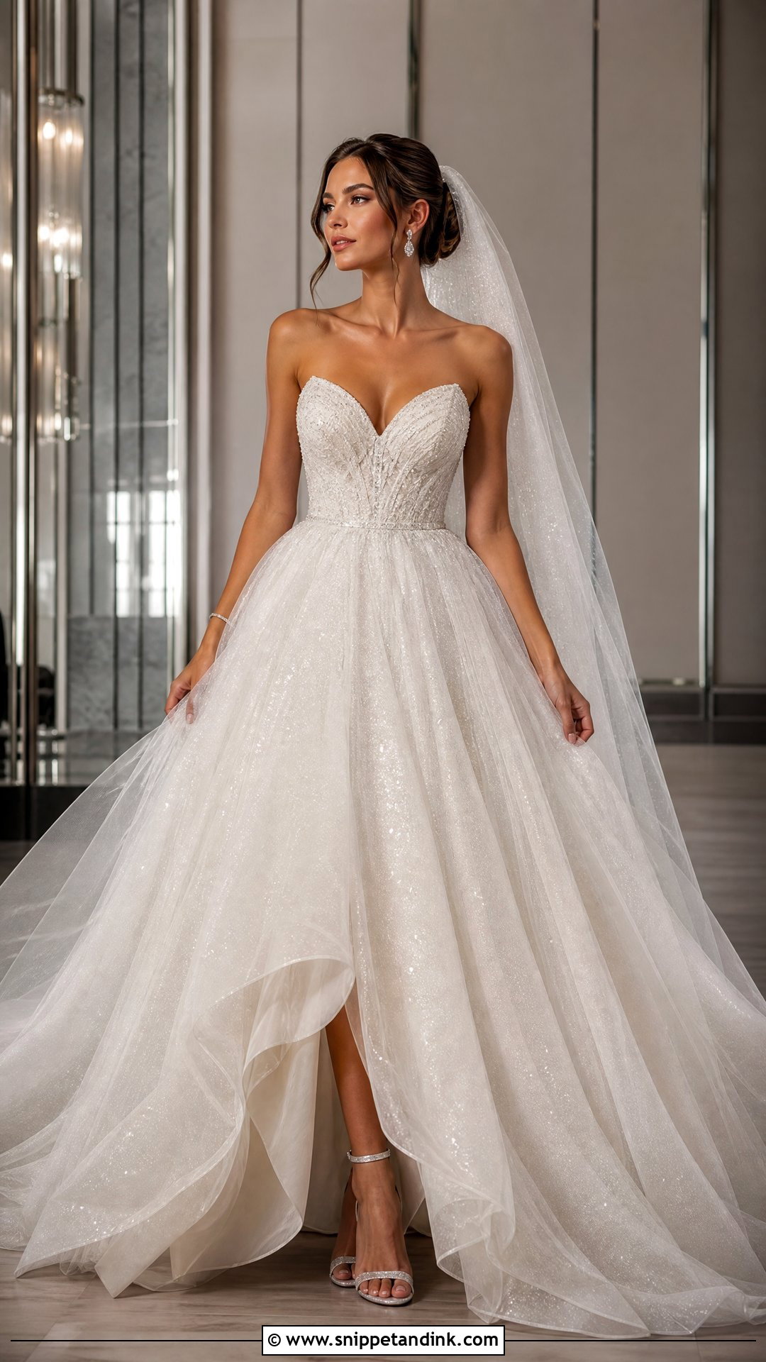 Sparkly Tulle Poofy Princess Wedding Dress - Snippet and Ink - 20 Poofy Wedding Dress Princesses Ideas