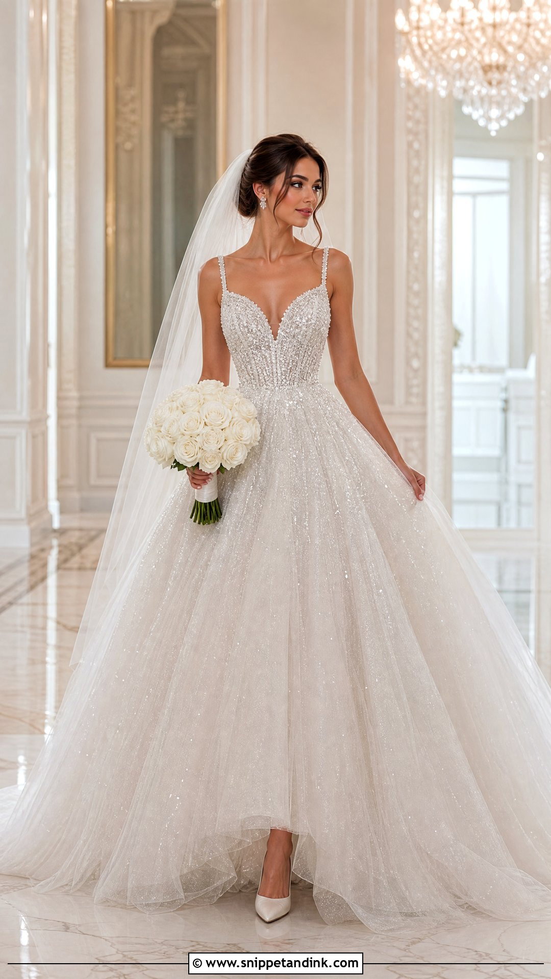 Sparkly Tulle Princess Wedding Dress - Snippet and Ink - 20 Pretty Wedding Dresses Princesses