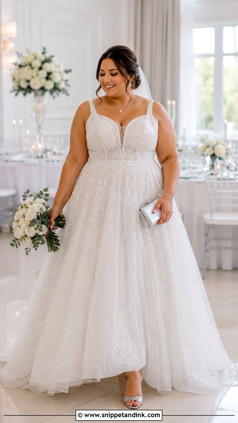 Sparkly Tulle Wedding Dress - Snippet and Ink - 20 Plus Wedding Dresses