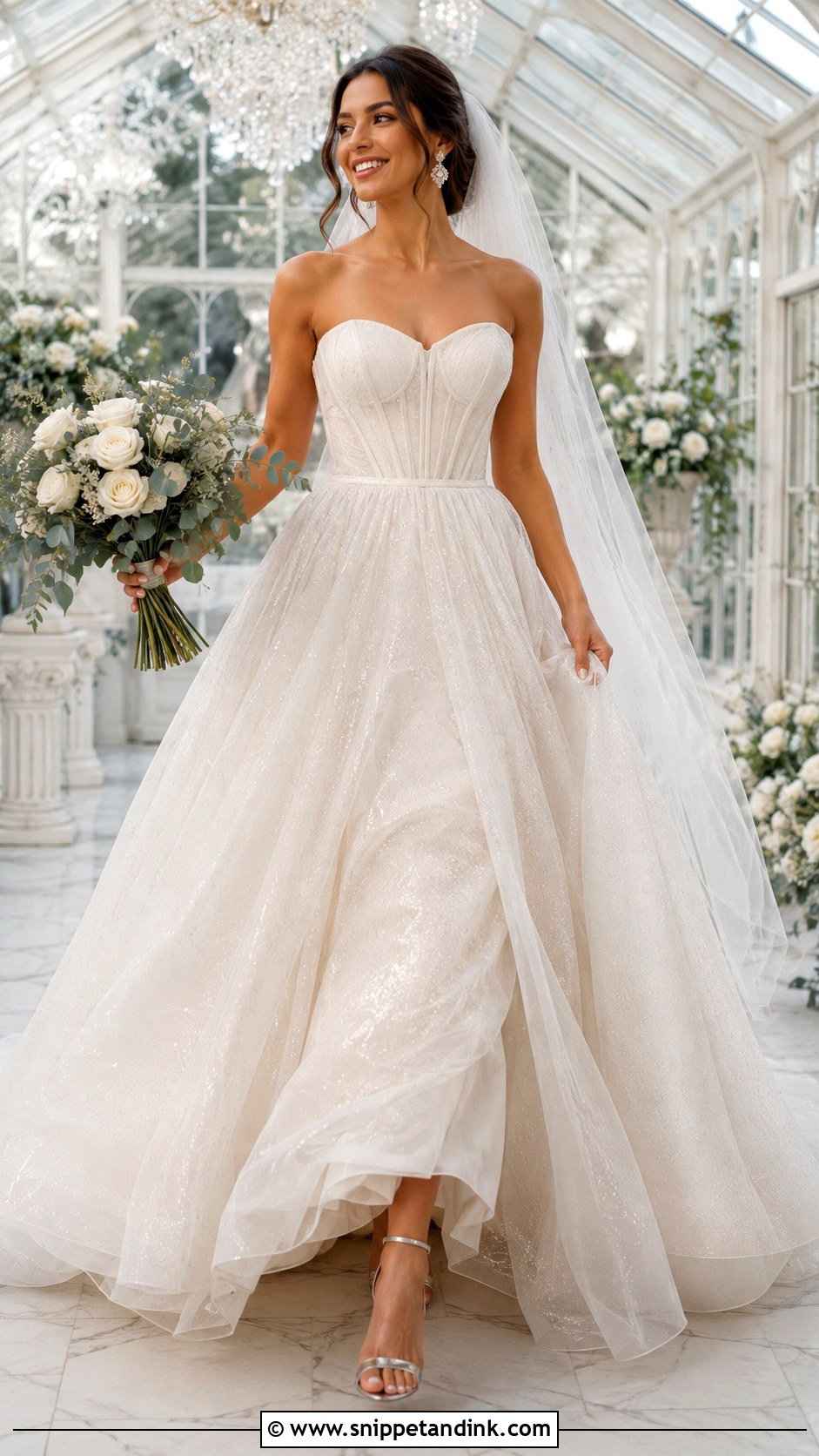 Sparkly Tulle Wedding Dress - Snippet and Ink - 20 Fairytale Wedding Dress Enchanted Ideas