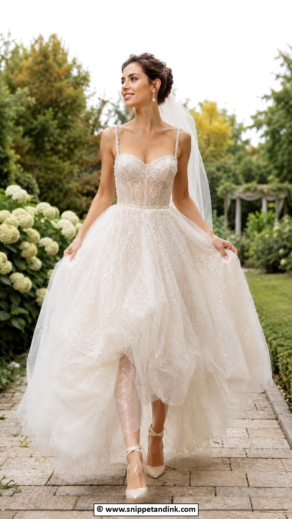 Sparkly Tulle Wedding Dress - Snippet and Ink - 30 Sparkly Wedding Dress Ideas