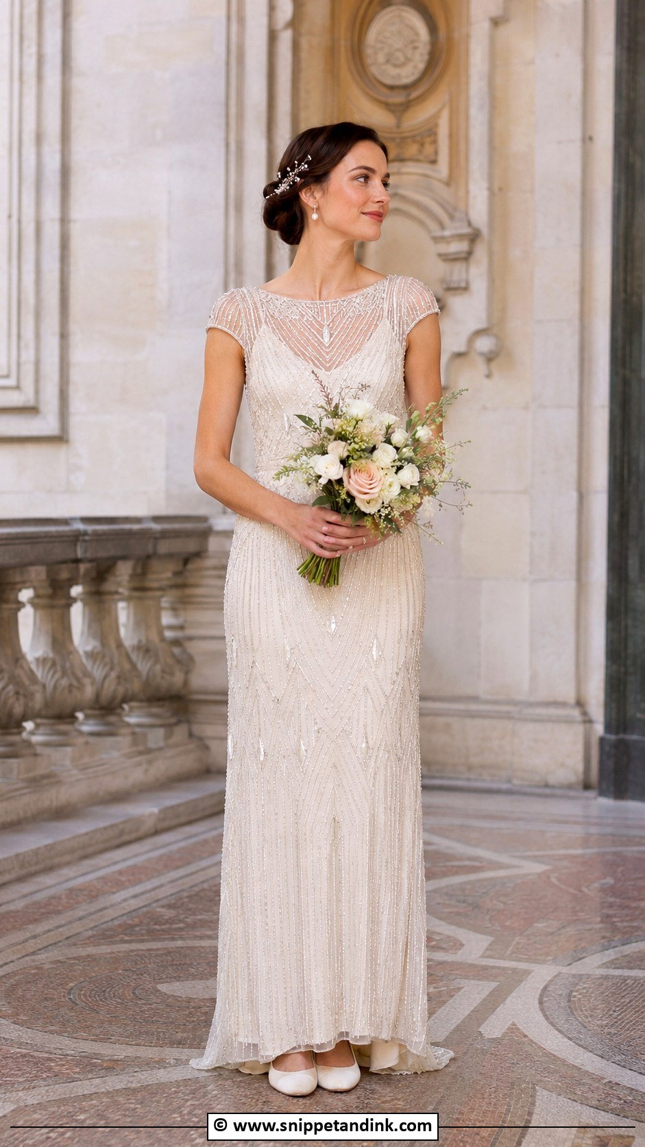 Sparkly Vintage Wedding Dress - Snippet and Ink - 30 Sparkly Wedding Dress Ideas