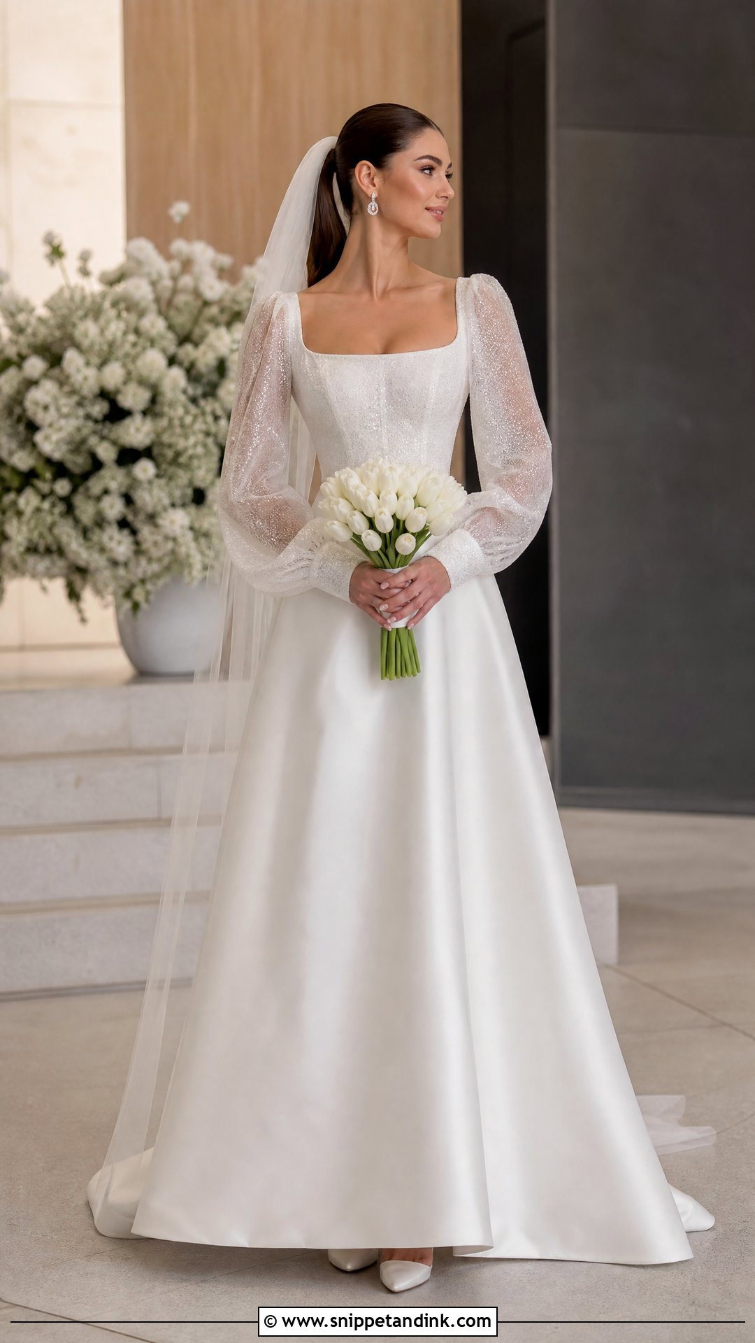 Sparkly Wedding Dress With Bishop Sleeves - Snippet and Ink - 20 Sparkly Wedding Dress with Sleeves