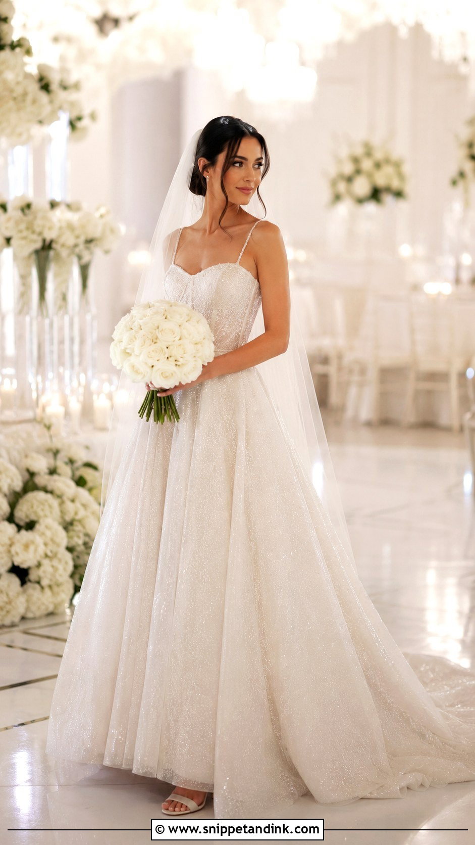 Sparkly Wedding Dress - Snippet and Ink - 25 Enchanted Wedding Dress Ideas