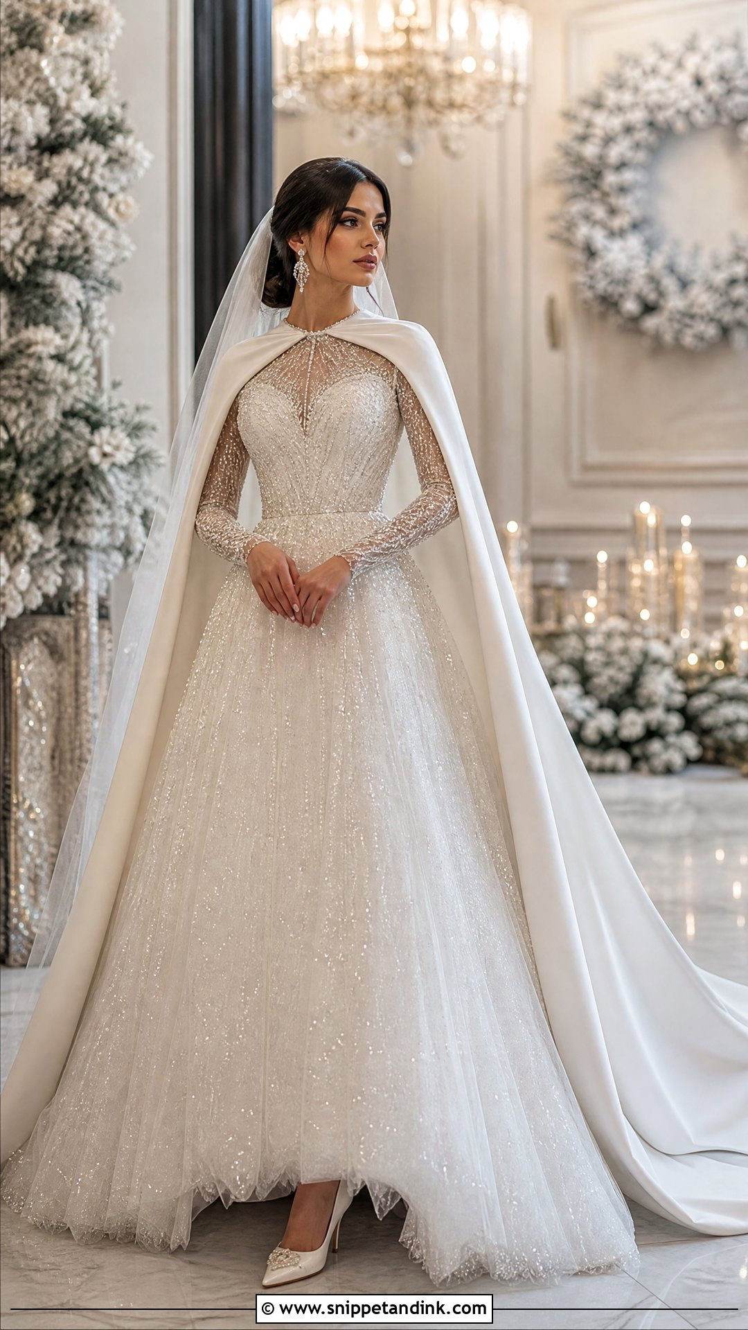 Sparkly Winter Wedding Dress - Snippet and Ink - 20 Wedding Dress for Winter Ideas
