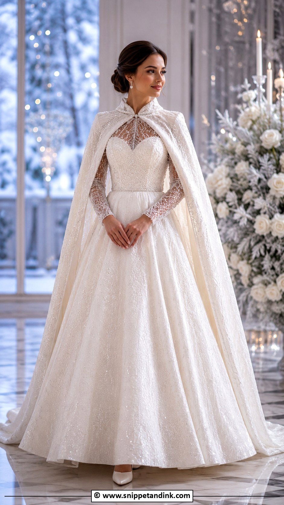 Sparkly Winter Wedding Dress - Snippet and Ink - 30 Sparkly Wedding Dress Ideas