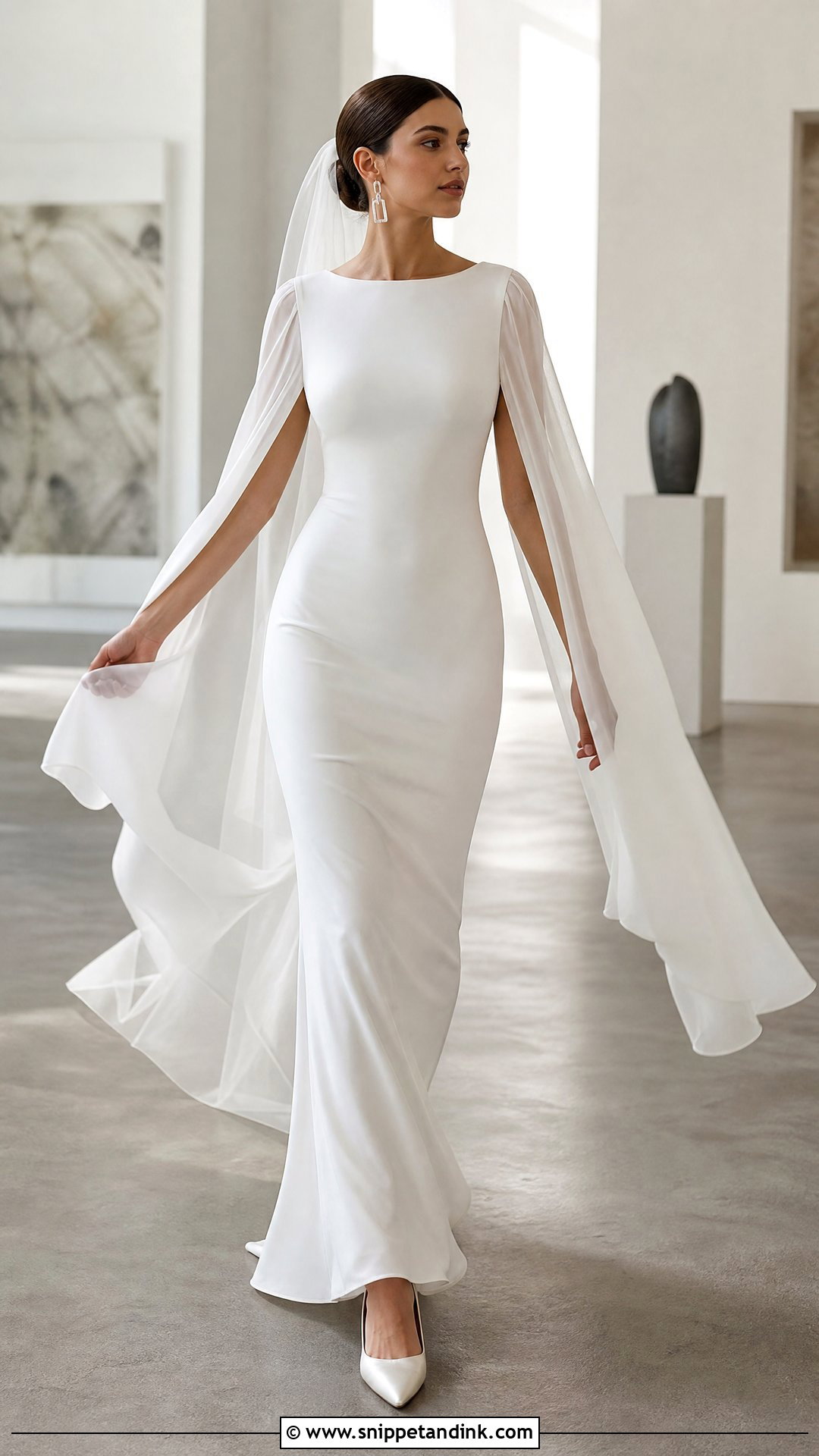 Split Sleeve Wedding Dress - Snippet and Ink - 20 Unique Wedding Dresses with Sleeves