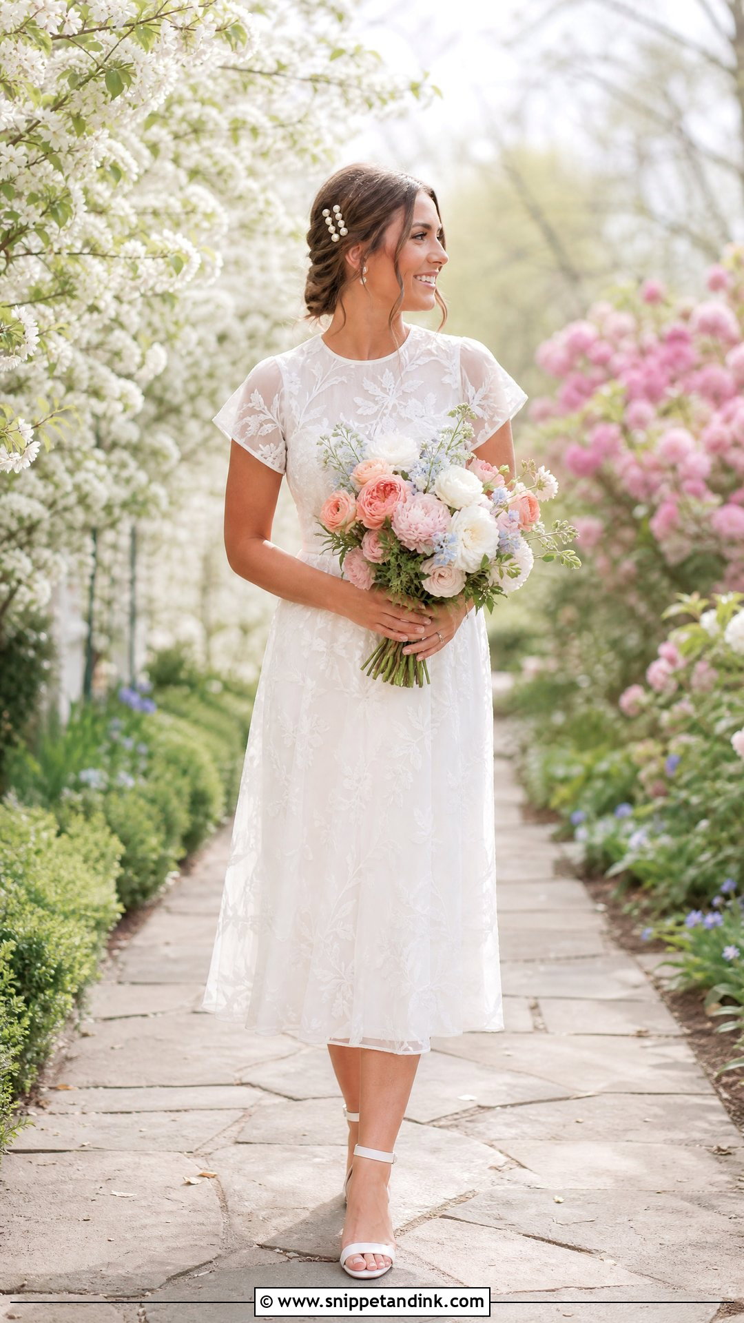 Spring Elopement Dress - Snippet and Ink - 25 Elopement Outfit Ideas