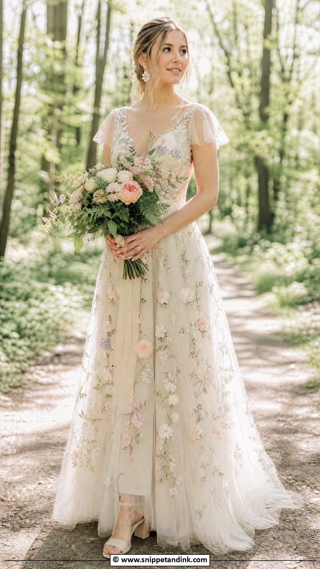 Spring Forest Wedding Dress - Snippet and Ink - 35 Forest Wedding Dress Ideas