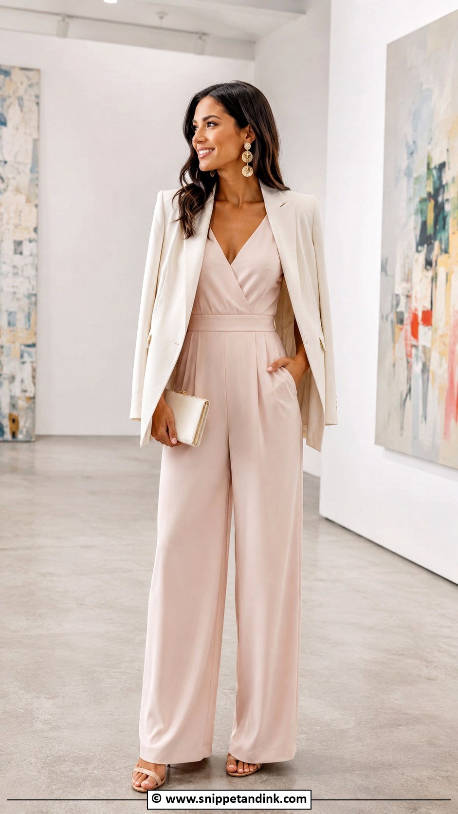 Spring Jumpsuit Wedding Guest Outfit - Snippet and Ink - 30 Spring Wedding Dress Ideas