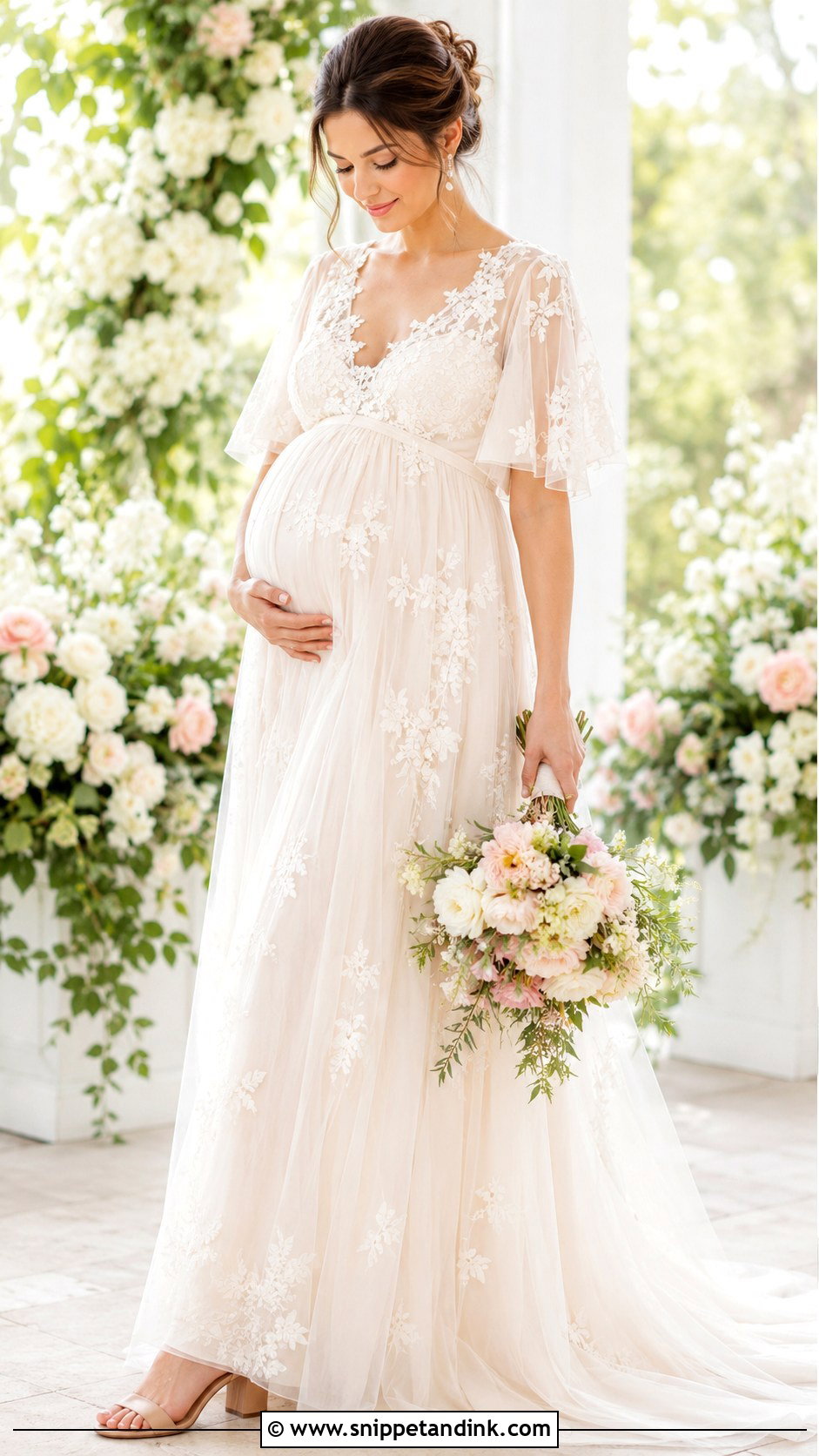 Spring Maternity Wedding Dress - Snippet and Ink - 30 Maternity Wedding Dress Ideas