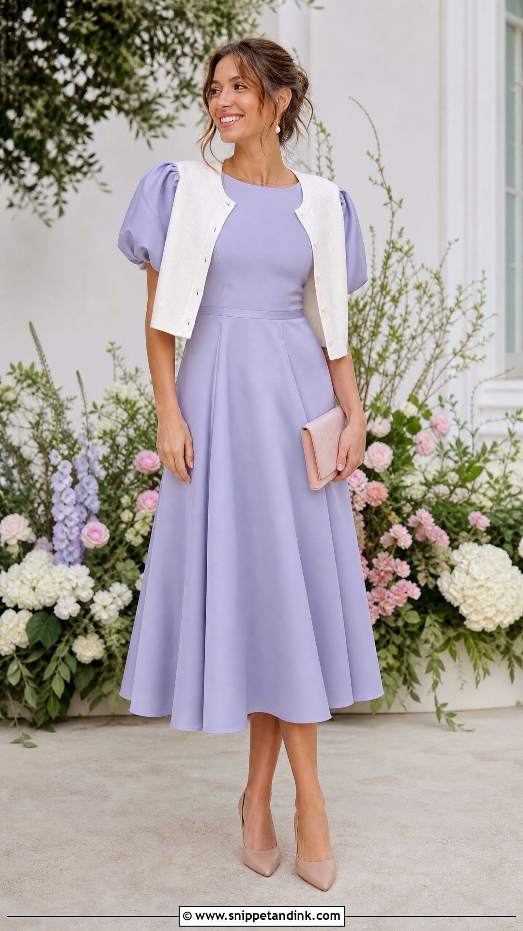 Spring Puff Sleeve Wedding Witness Dress - Snippet and Ink - 20 Wedding Witness Dress Ideas