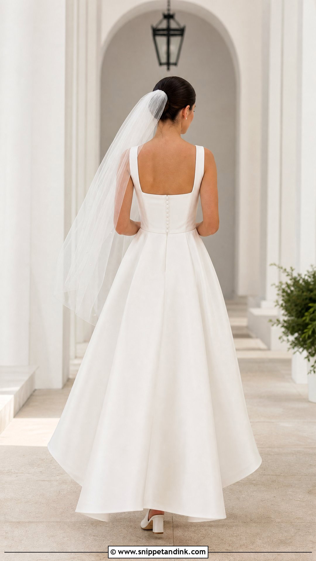 Square Back Wedding Dress - Snippet and Ink - 20 Wedding Dress Back Detail Ideas