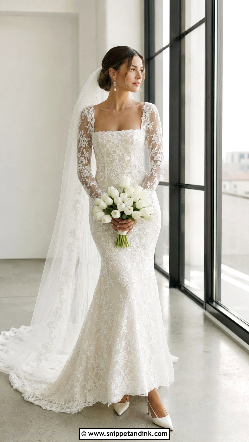 Square Neck Anastasia Wedding Dress - Snippet and Ink - 20 Anastasia Wedding Dress Ideas