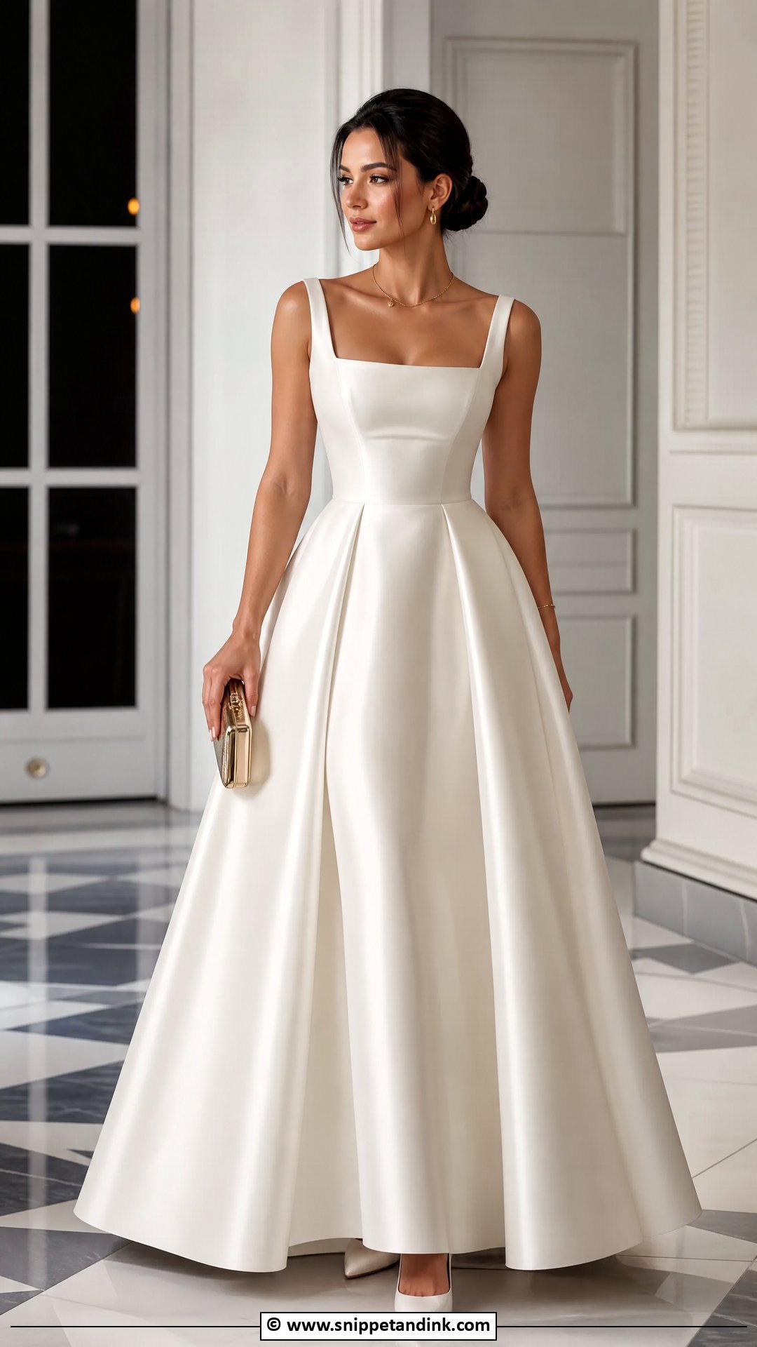 Square Neck Ball Gown - Snippet and Ink - 35 Ball Gown Ideas