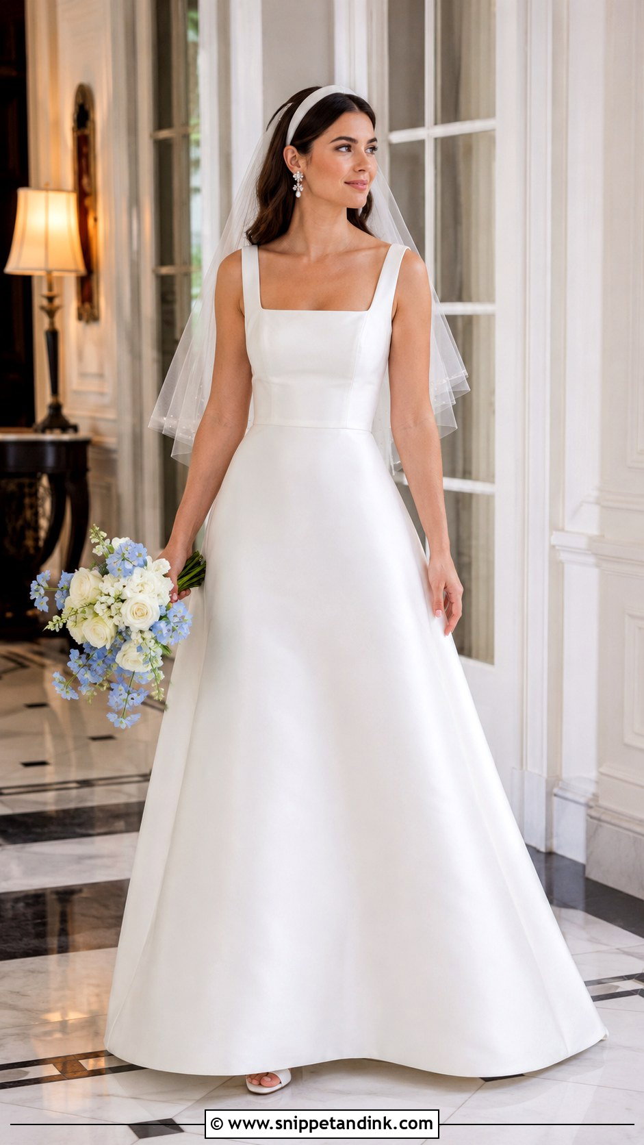 Square Neck Blair Wedding Dress - Snippet and Ink - 20 Blair Wedding Dress Ideas
