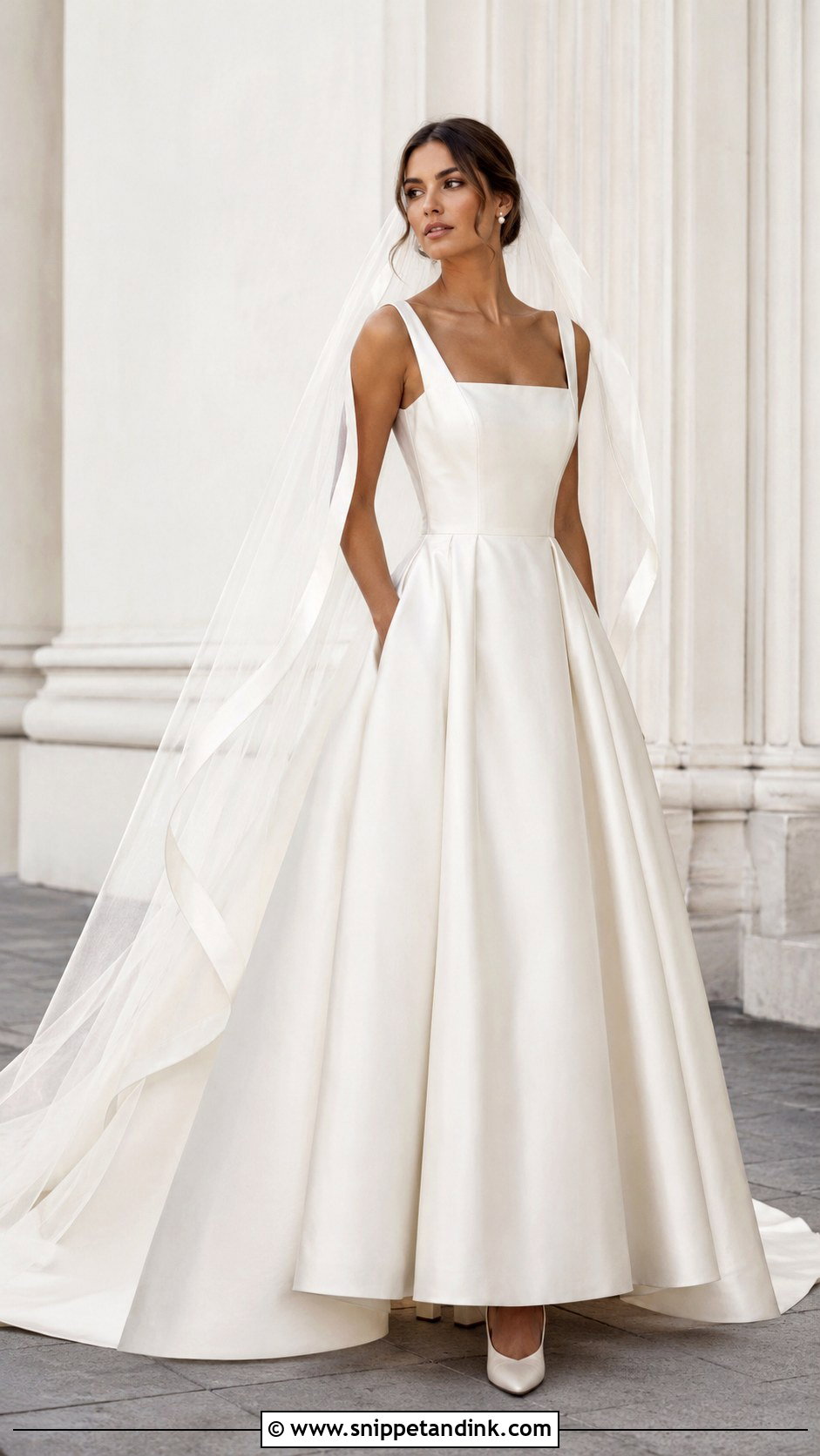 Square Neck Bodice Wedding Dress - Snippet and Ink - 20 Bodice Wedding Dress Ideas