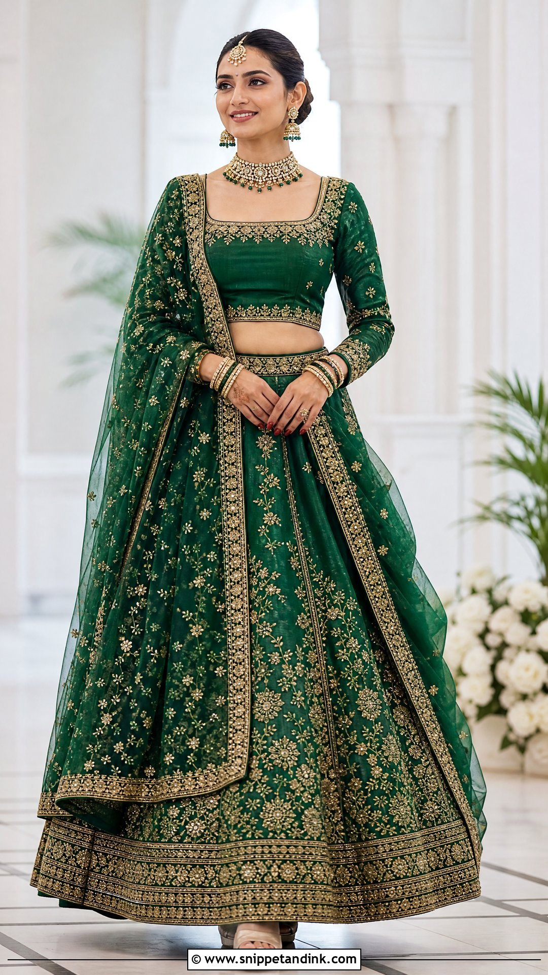 Square Neck Bridal Blouse Design - Snippet and Ink - 20 Latest Bridal Blouse Neck Designs