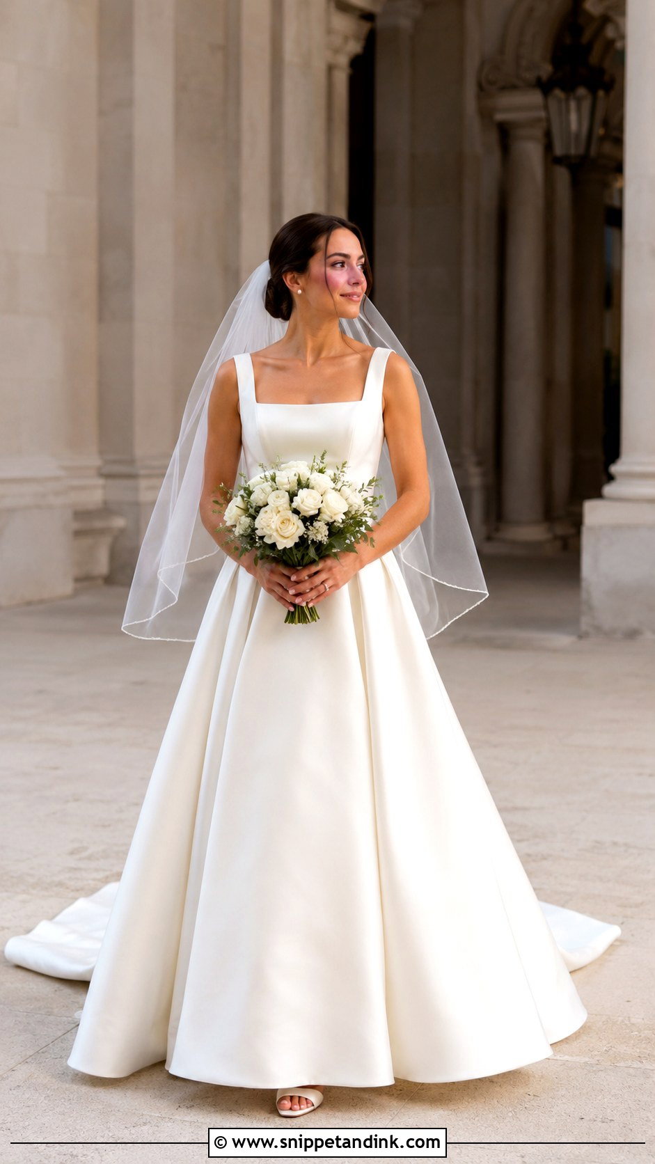 Square Neck Bridal Dress - Snippet and Ink - 25 Bridal Dresses 2025