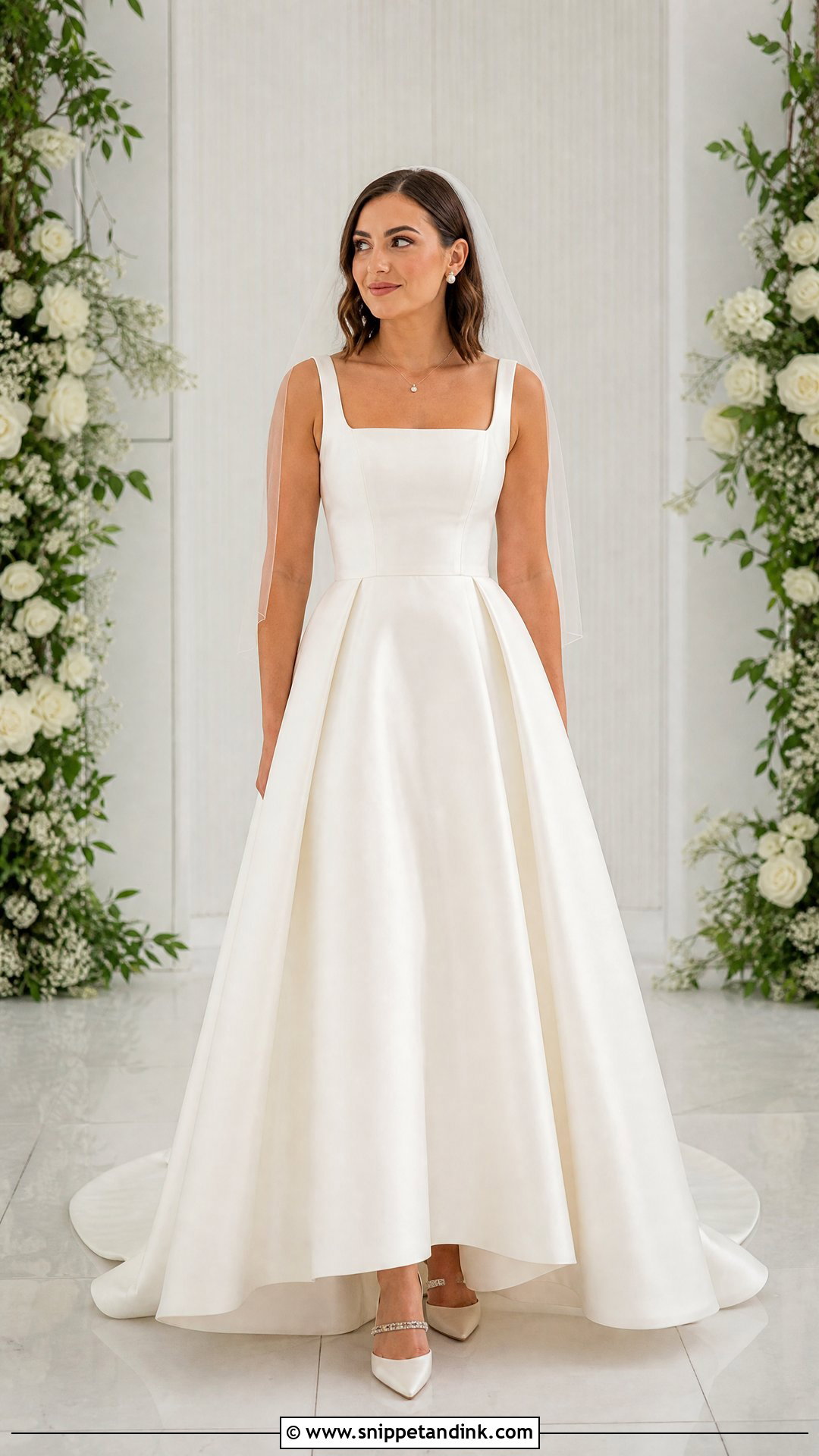 Square Neck Bridal Frock - Snippet and Ink - 25 Bridal Frock Ideas