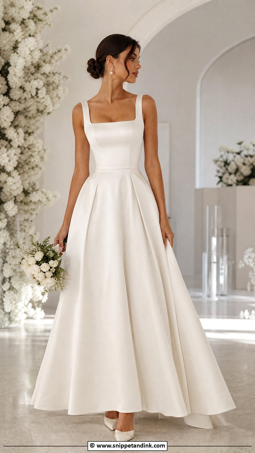 Square Neck Bride Dress - Snippet and Ink - 35 Bride Dresses