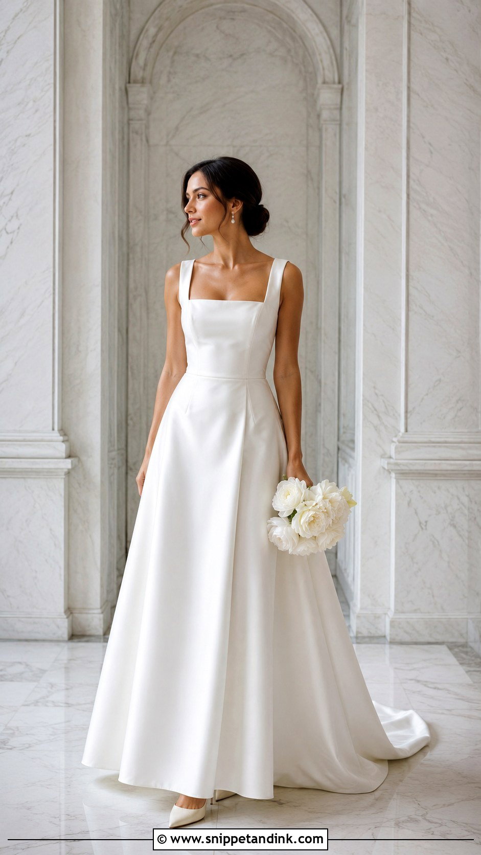 Square Neck Bride Dress - Snippet and Ink - 25 Elegant Bride Dress Ideas