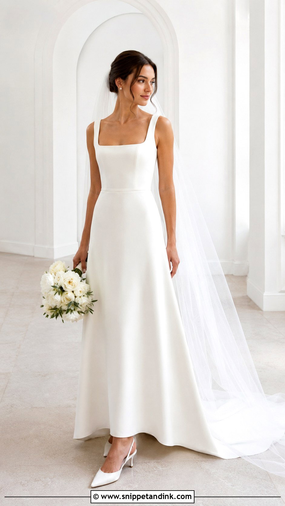 Square Neck Bride Dress - Snippet and Ink - 25 Bride Dress 2025 Ideas