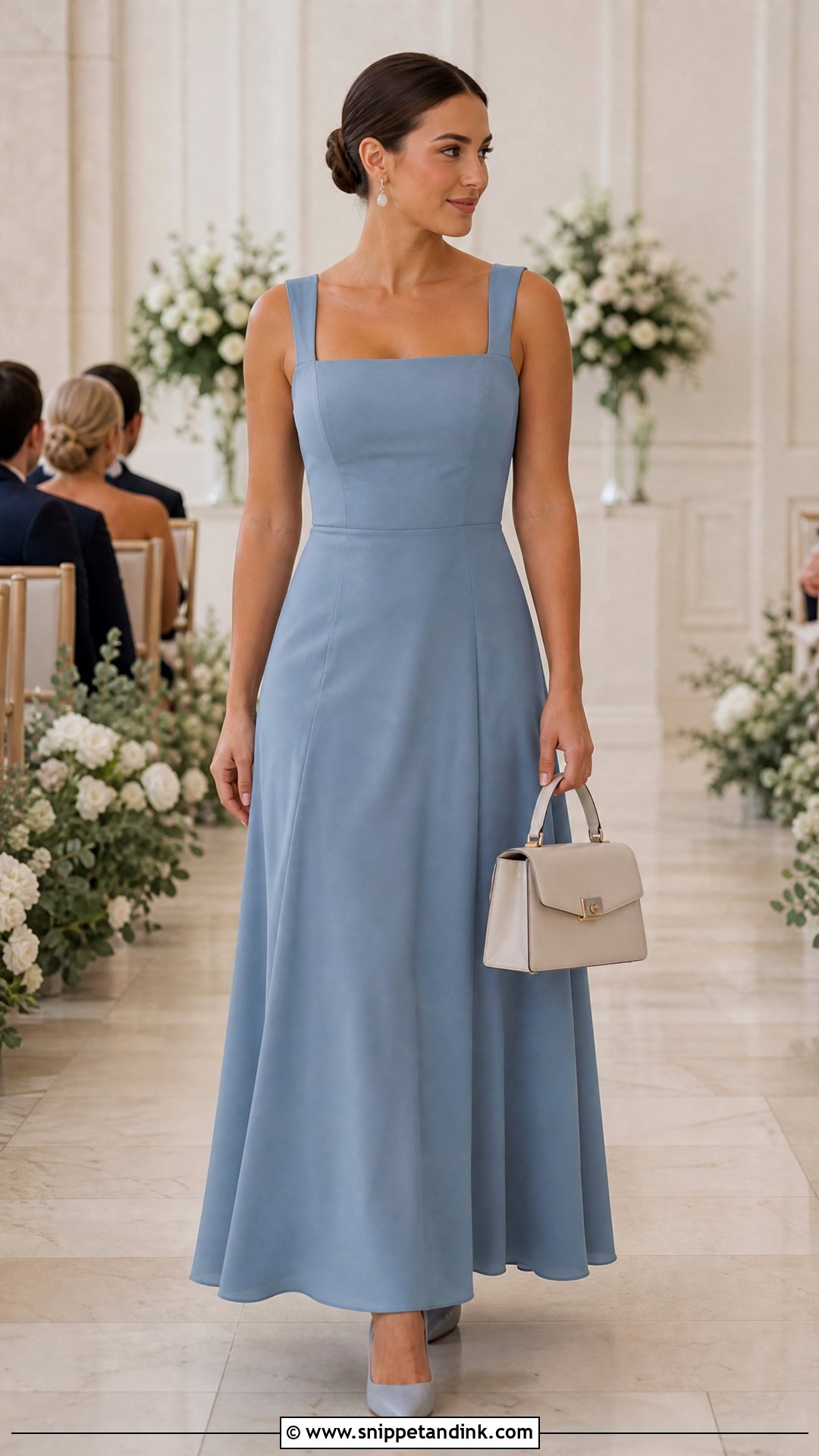 Square Neck Bridesmaid Dress - Snippet and Ink - 20 Wedding Maids Dress Designs